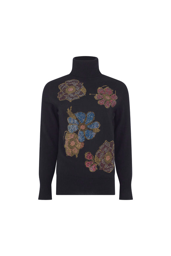 'FLEUR D'OR' SLIM TURTLENECK - - Libertine - Main image