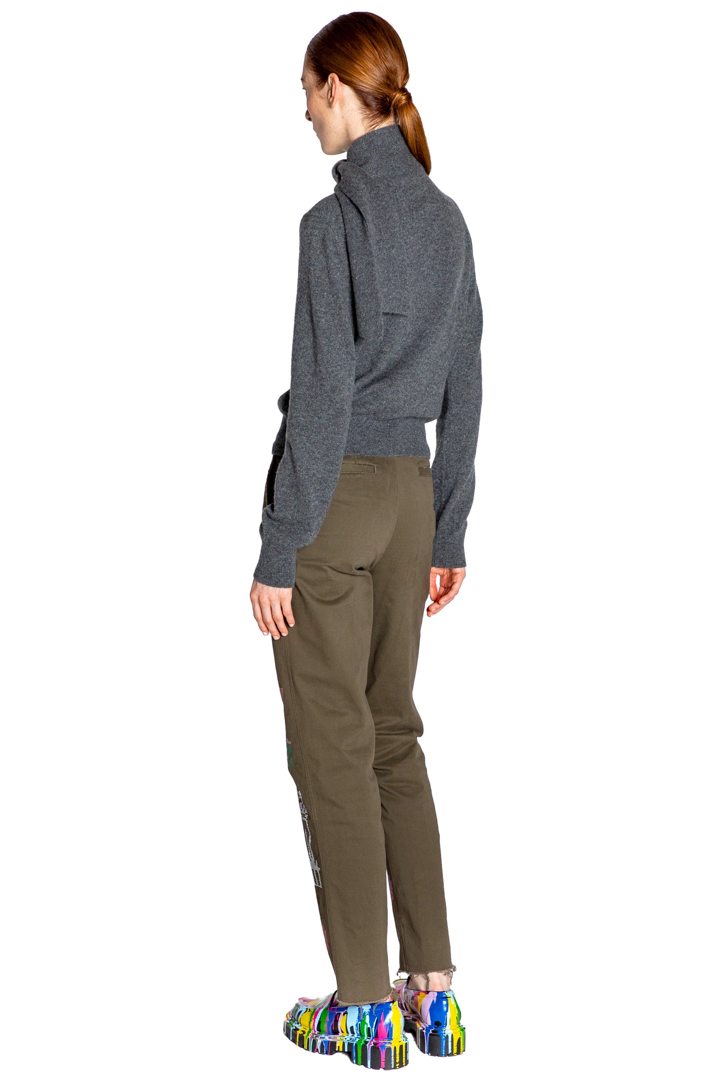 'NEEDLEPOINT MULTI' SCARF SWEATER - - Libertine