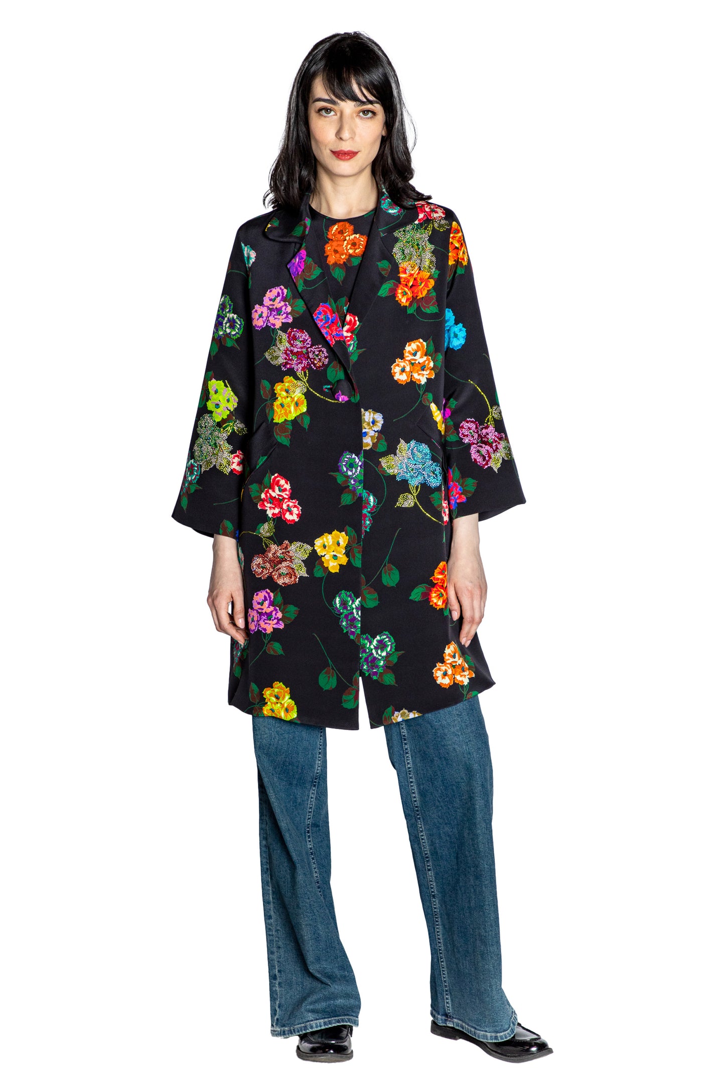 'ANTIQUE PRIMROSE' NOTCHED LAPEL COAT - - Libertine