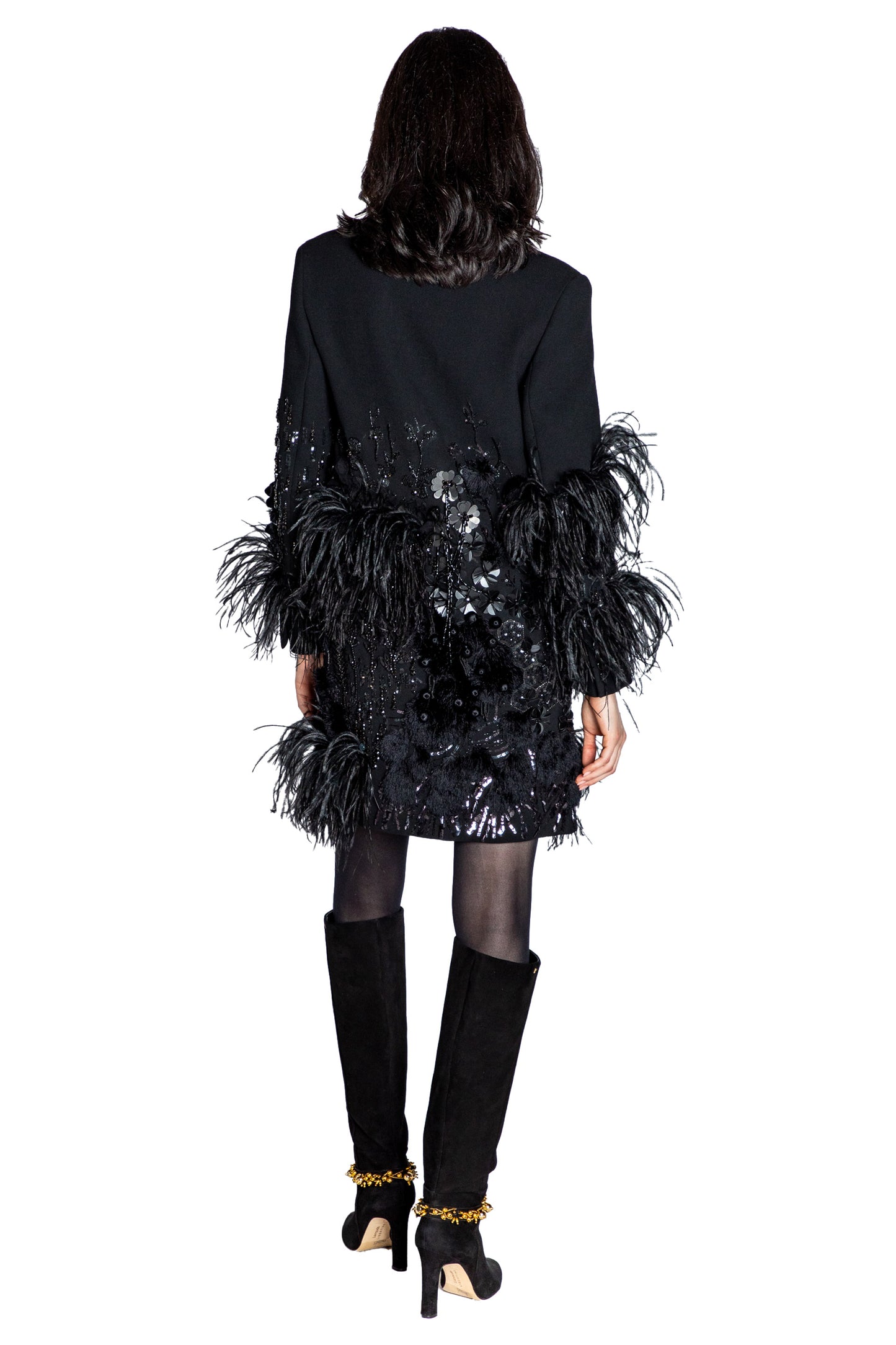 'LABYRINTH' WOMEN'S EMBELLISHED DOUBLE BREASTED COAT - - Libertine