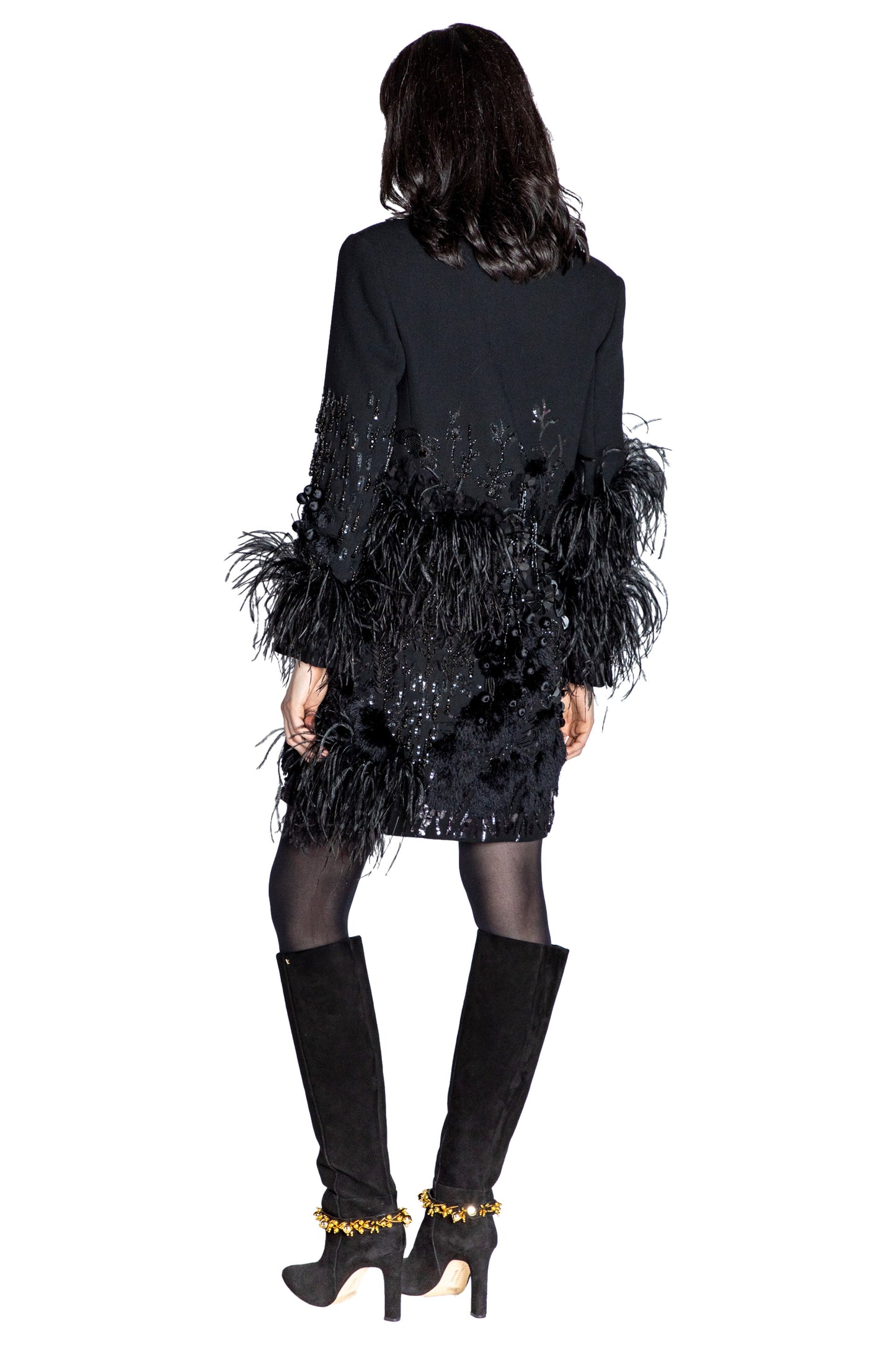 'LABYRINTH' WOMEN'S EMBELLISHED DOUBLE BREASTED COAT - - Libertine