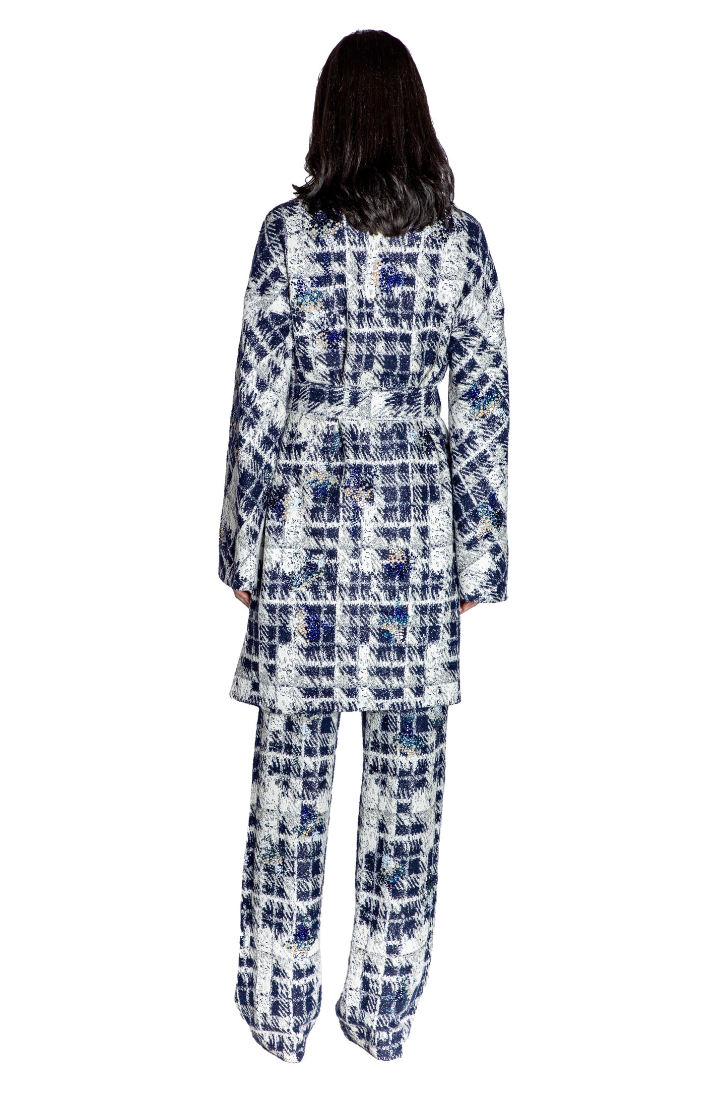 'SNOW DRIFT' PATCH POCKET WRAP COAT - - Libertine