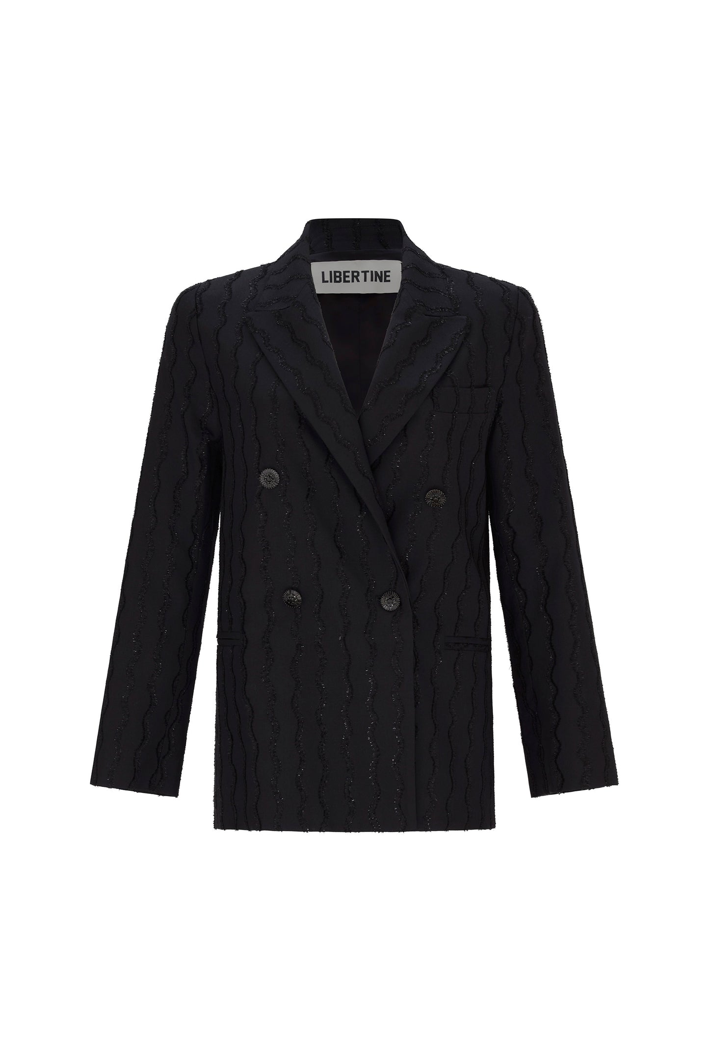 'SQUIGGLY' DOUBLE BREASTED JACKET - - Libertine