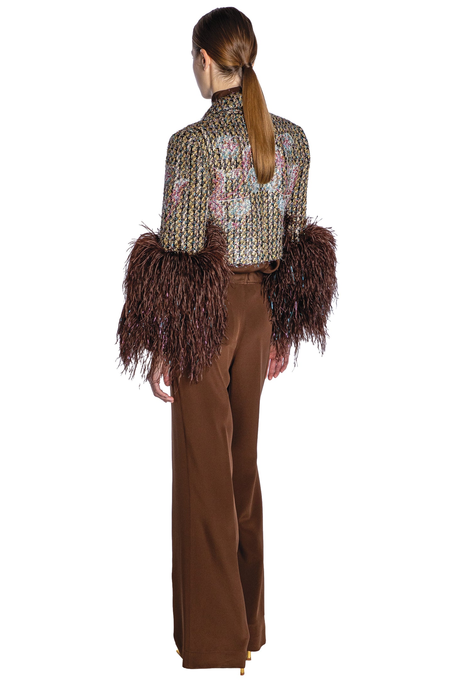 'PARTY GIRL' FEATHERED MARGARET JACKET - - Libertine