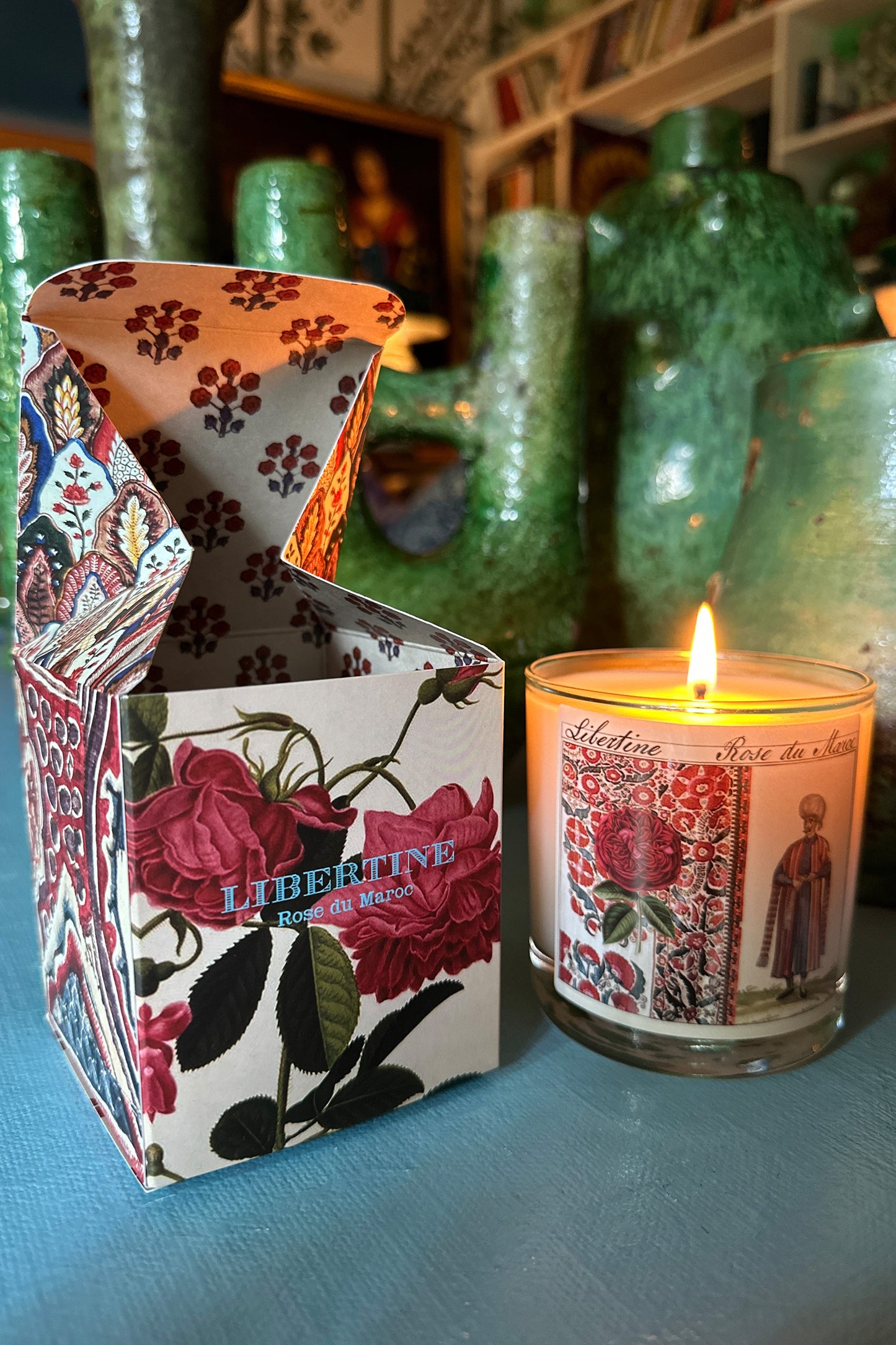 ROSE DU MAROC CANDLE - - Libertine