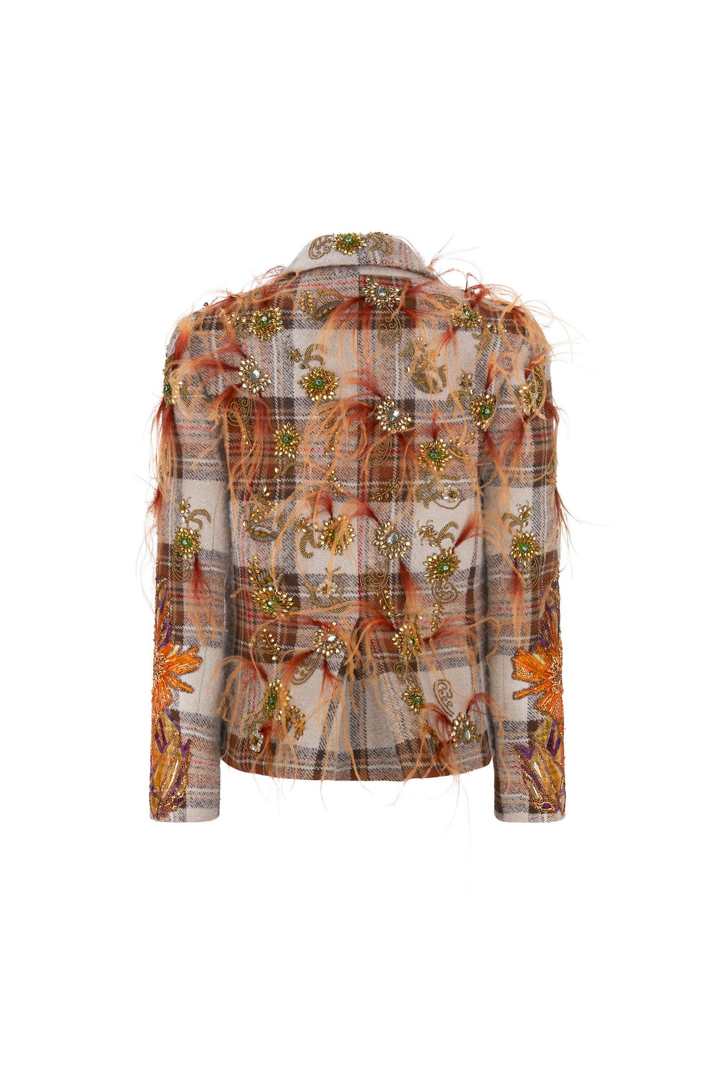'SCOTTISH HIGHLANDS' EMBELLISHED L/S SHORT JACKET - - Libertine