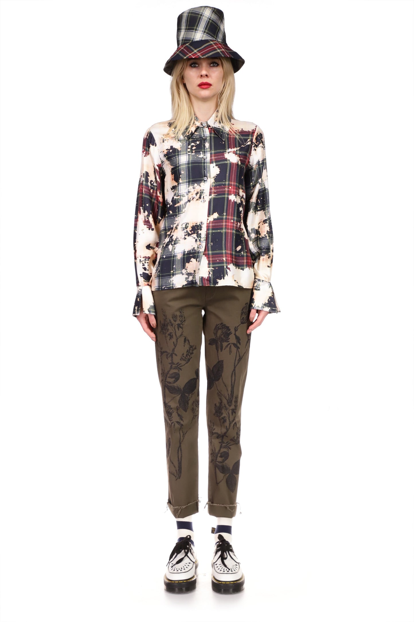 'ALL MODS CON' TUCK SLEEVE BUTTON FRONT SHIRT - SHIRTS - Libertine