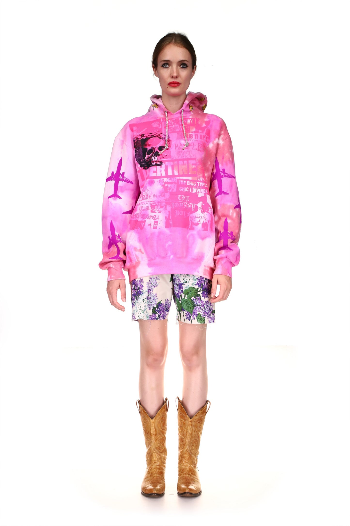 'LIBERTINE FLYER' TIE DYE SLIM HOODIE - SWEATSHIRTS - Libertine
