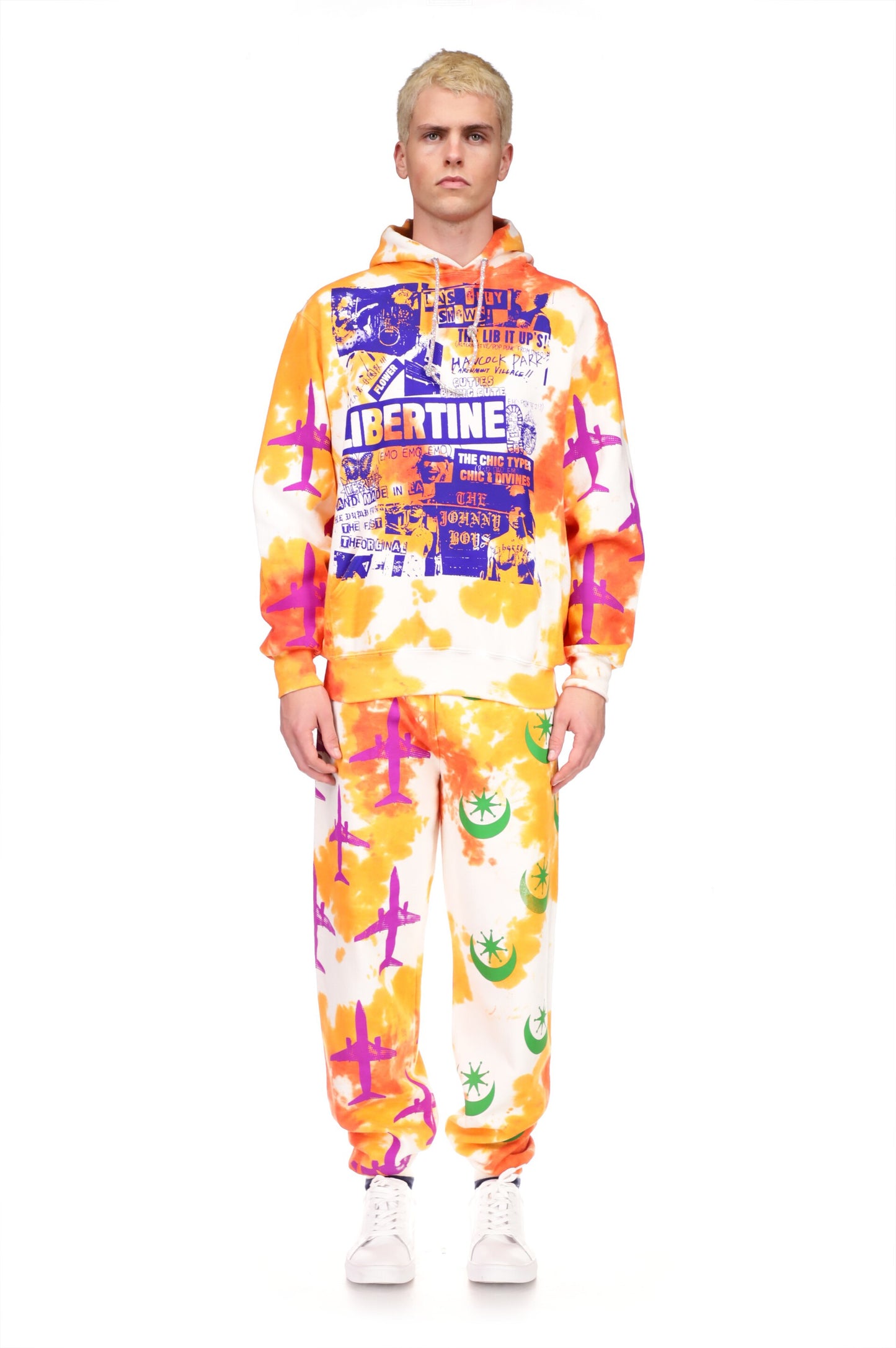 '707' TIE DYE SLIM HOODIE - SWEATSHIRTS - Libertine