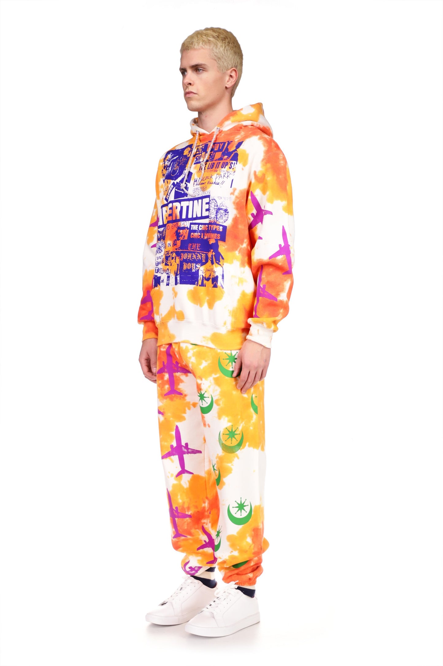 '707' TIE DYE SLIM HOODIE - SWEATSHIRTS - Libertine