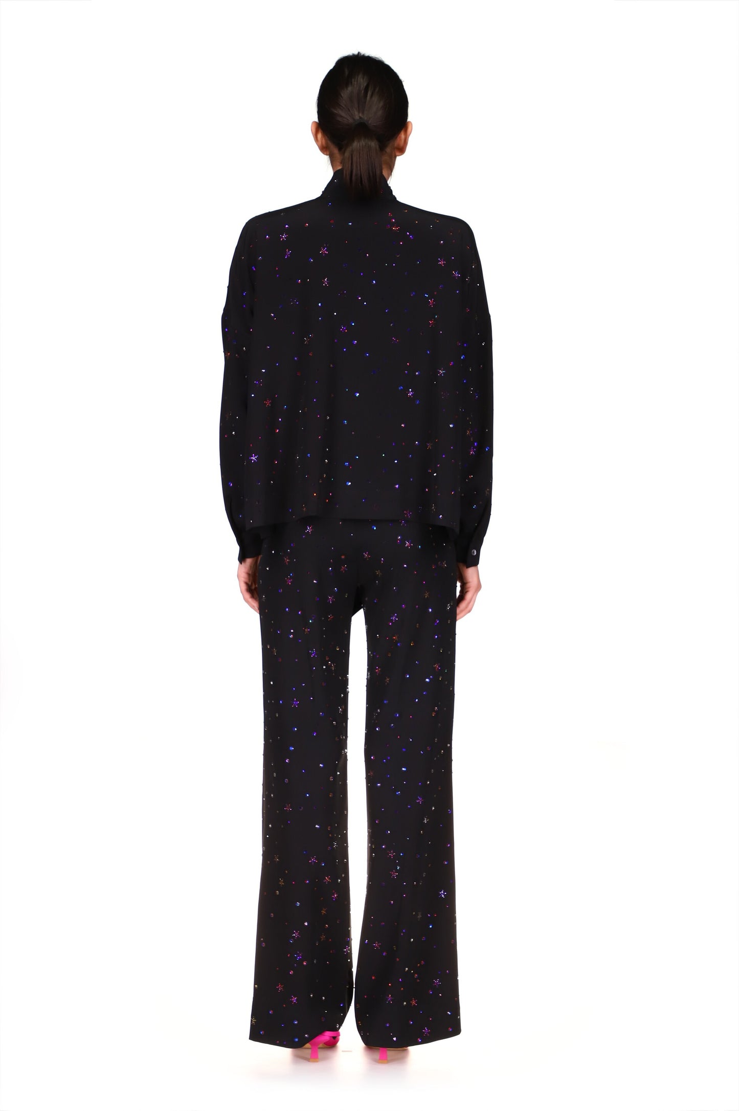 'INFINITE GALAXY' WIDE LEG TROUSERS - PANTS - Libertine