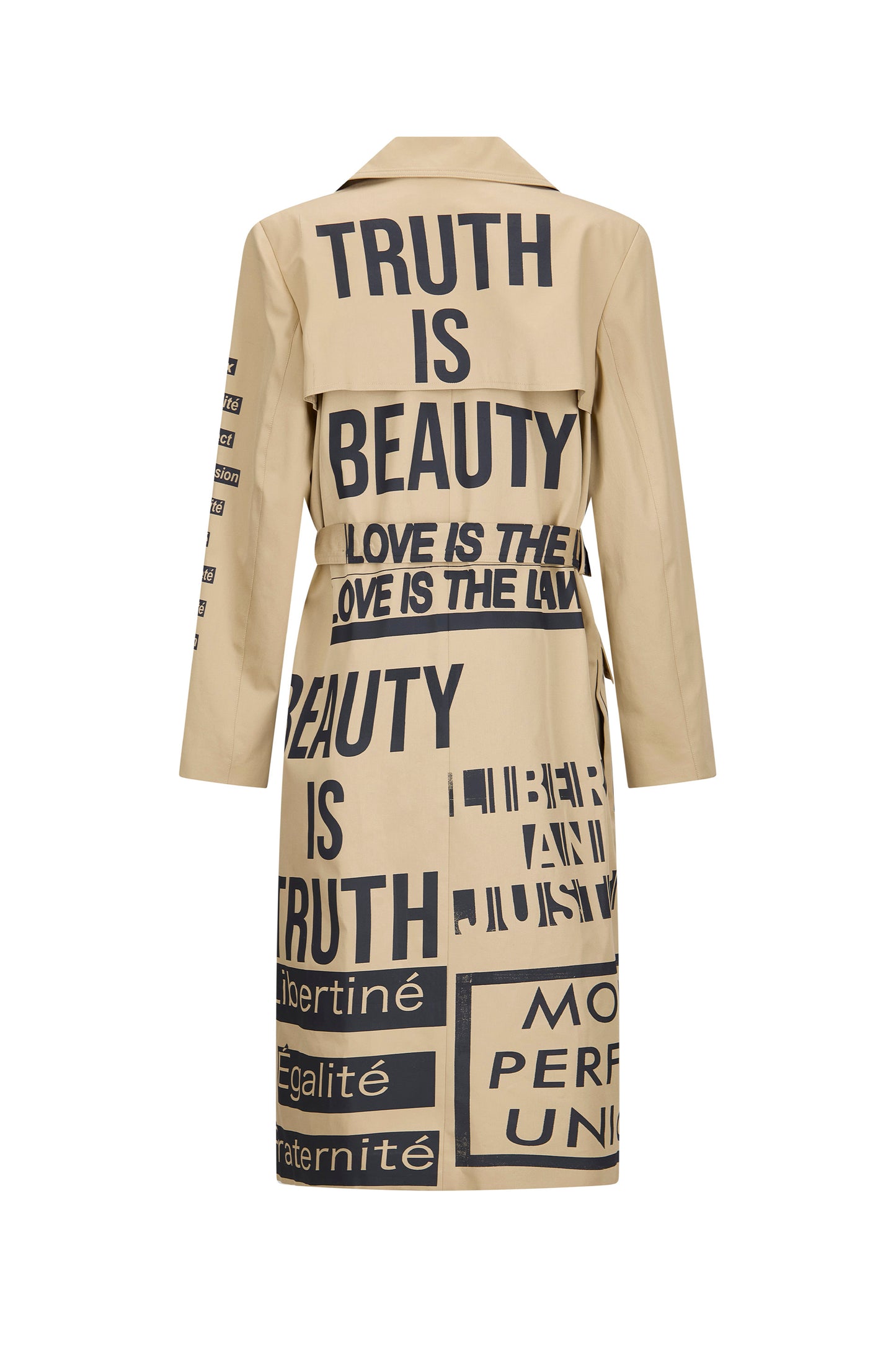 'DEMOCRACY' LONG LEAN TRENCH - - Libertine