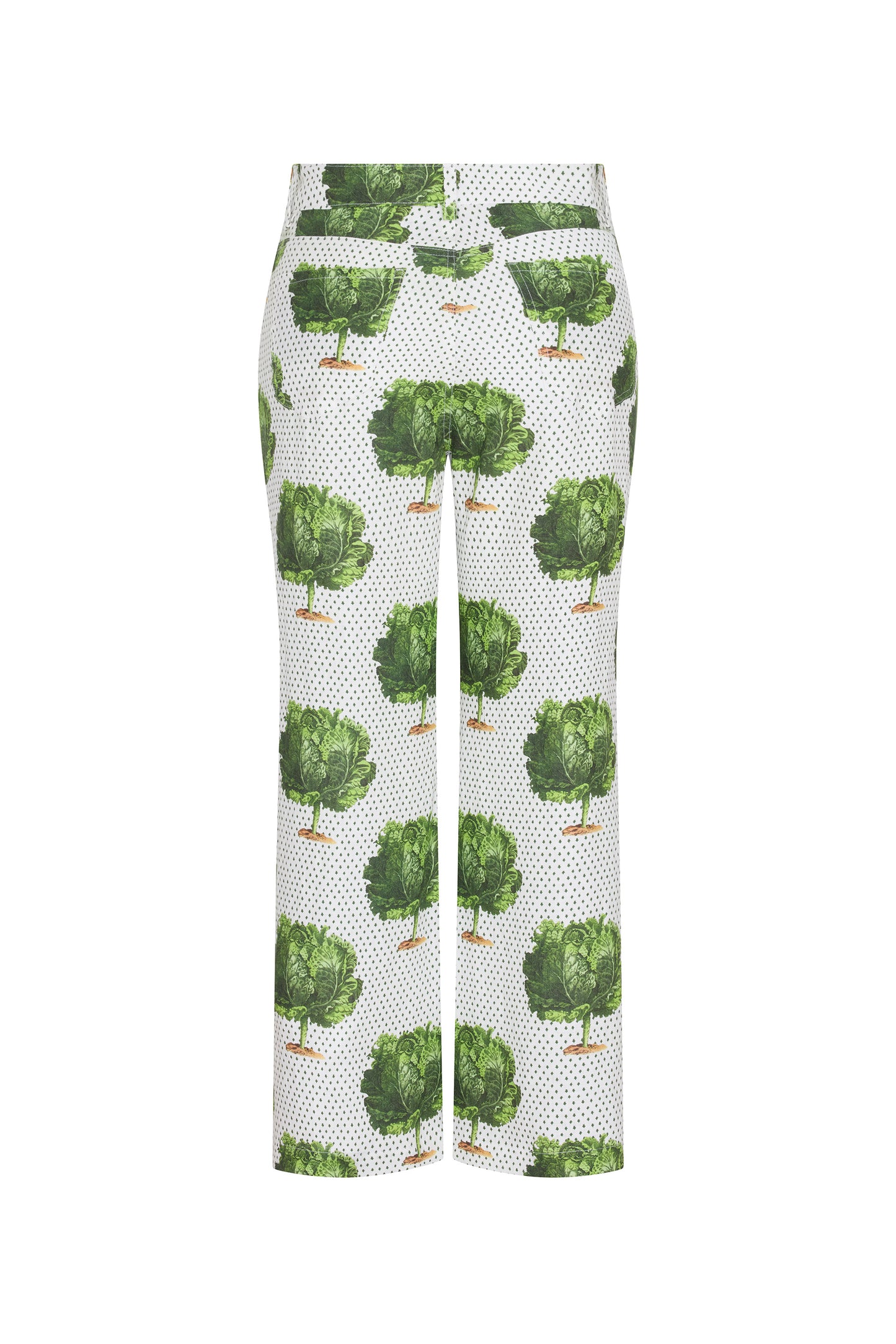 'LETTUCE DANCE TO THE BEET' CROPPED WIDE LEG PANT - - Libertine