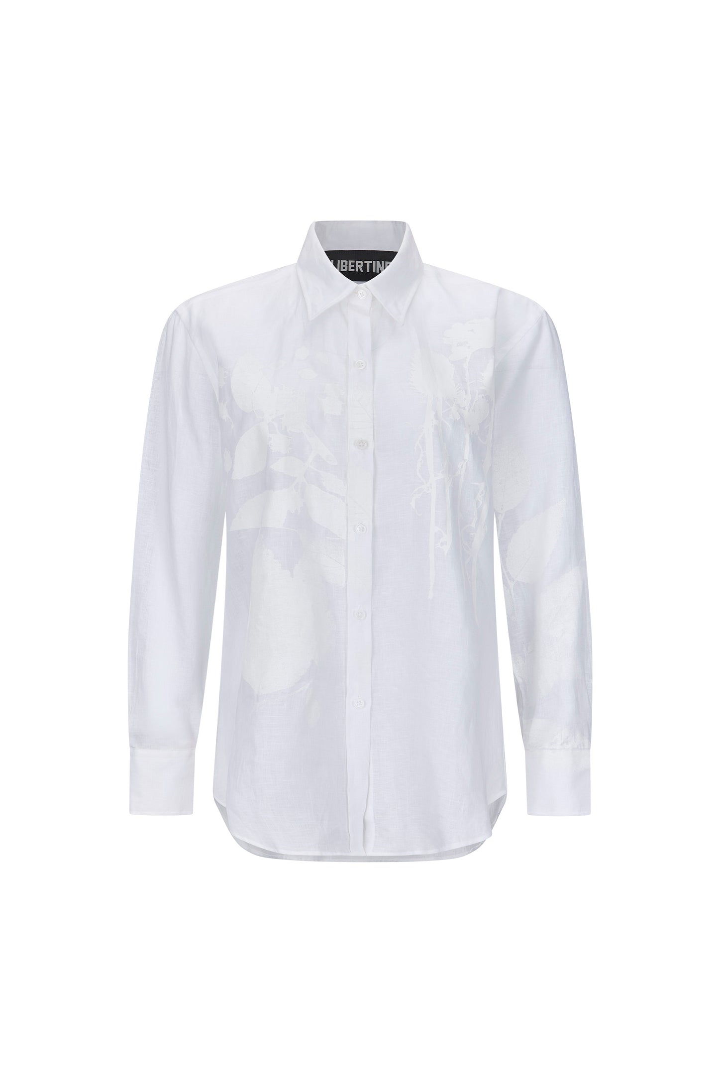 'WHITE ON WHITE HAND SILK SCREEN' NEW CLASSIC SHIRTS - - Libertine