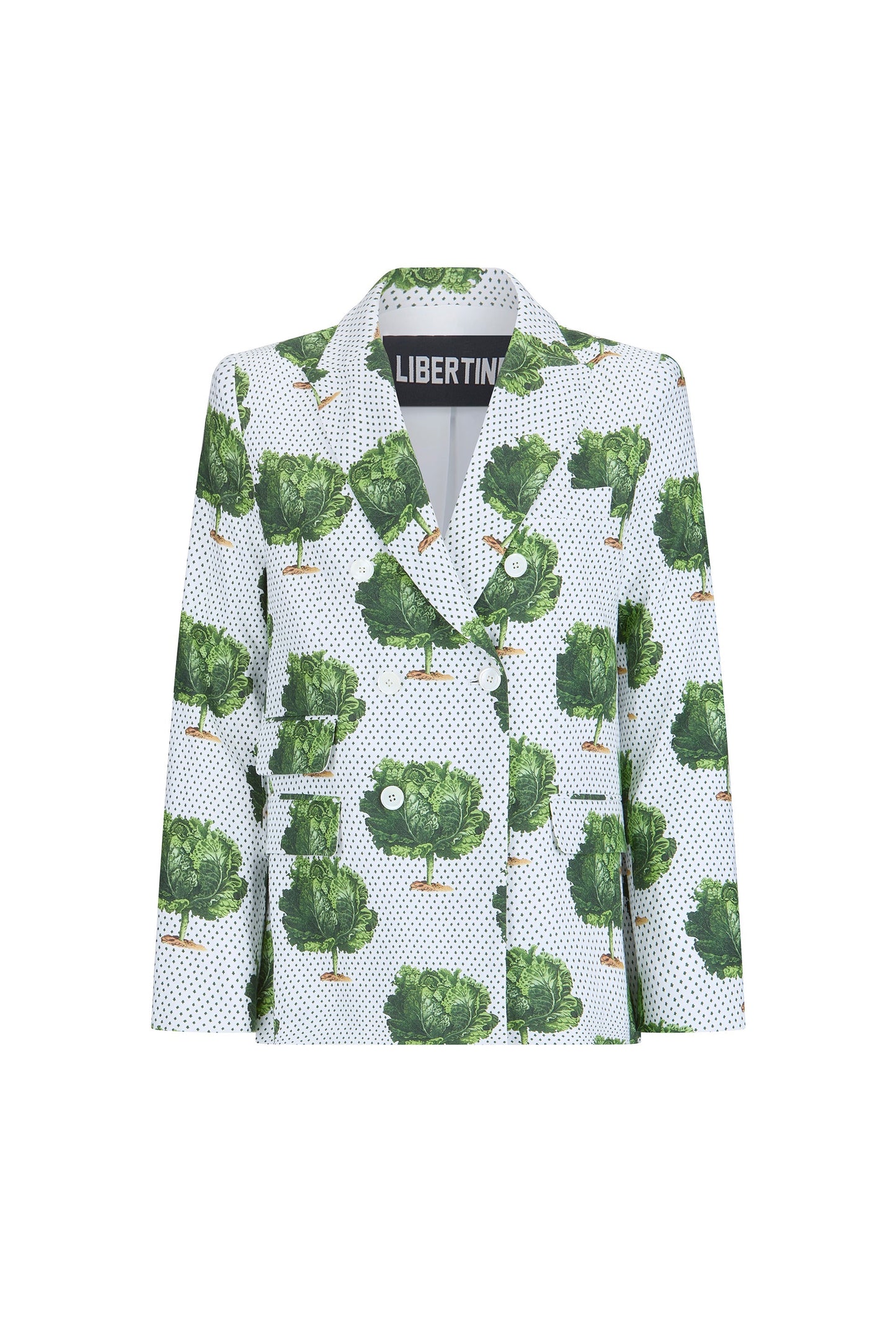 'LETTUCE DANCE TO THE BEET' DOUBLE BREASTED JACKET - - Libertine