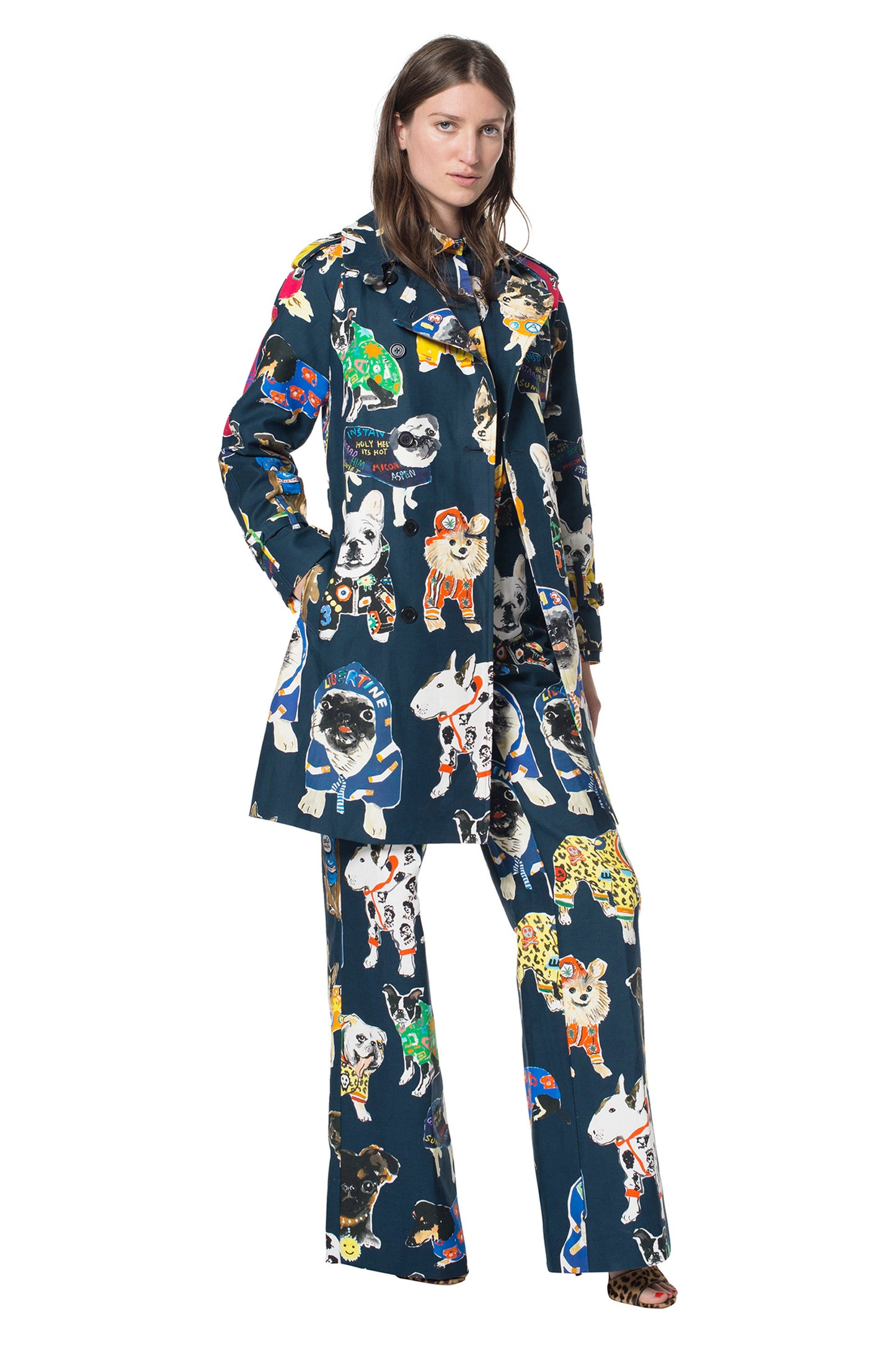 KK DOGS TRENCH COAT - Women's Jackets & Coats - Libertine