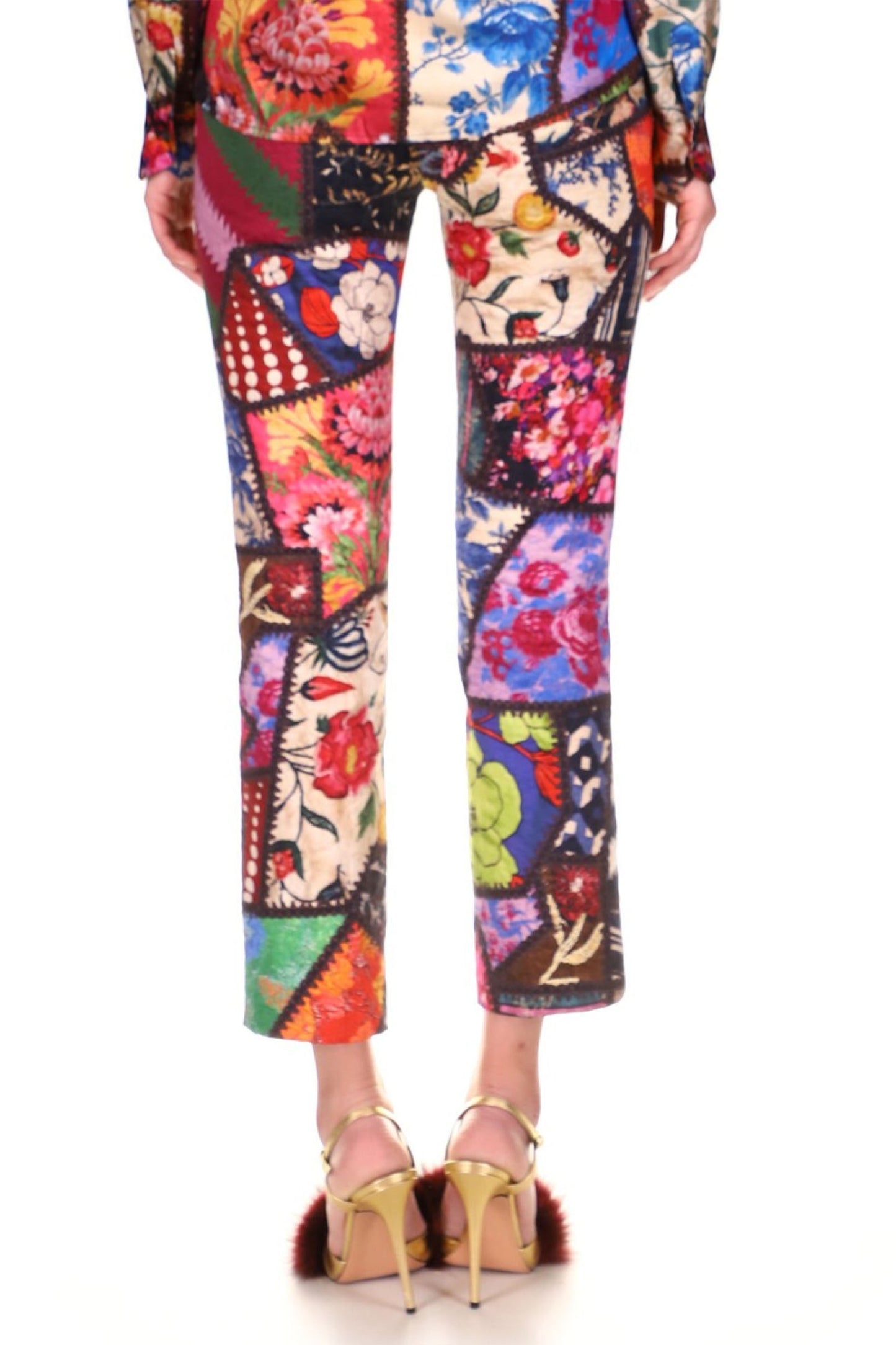 'HOTCH POTCH CRAZY QUILT' SLIM TROUSER - PANTS - Libertine