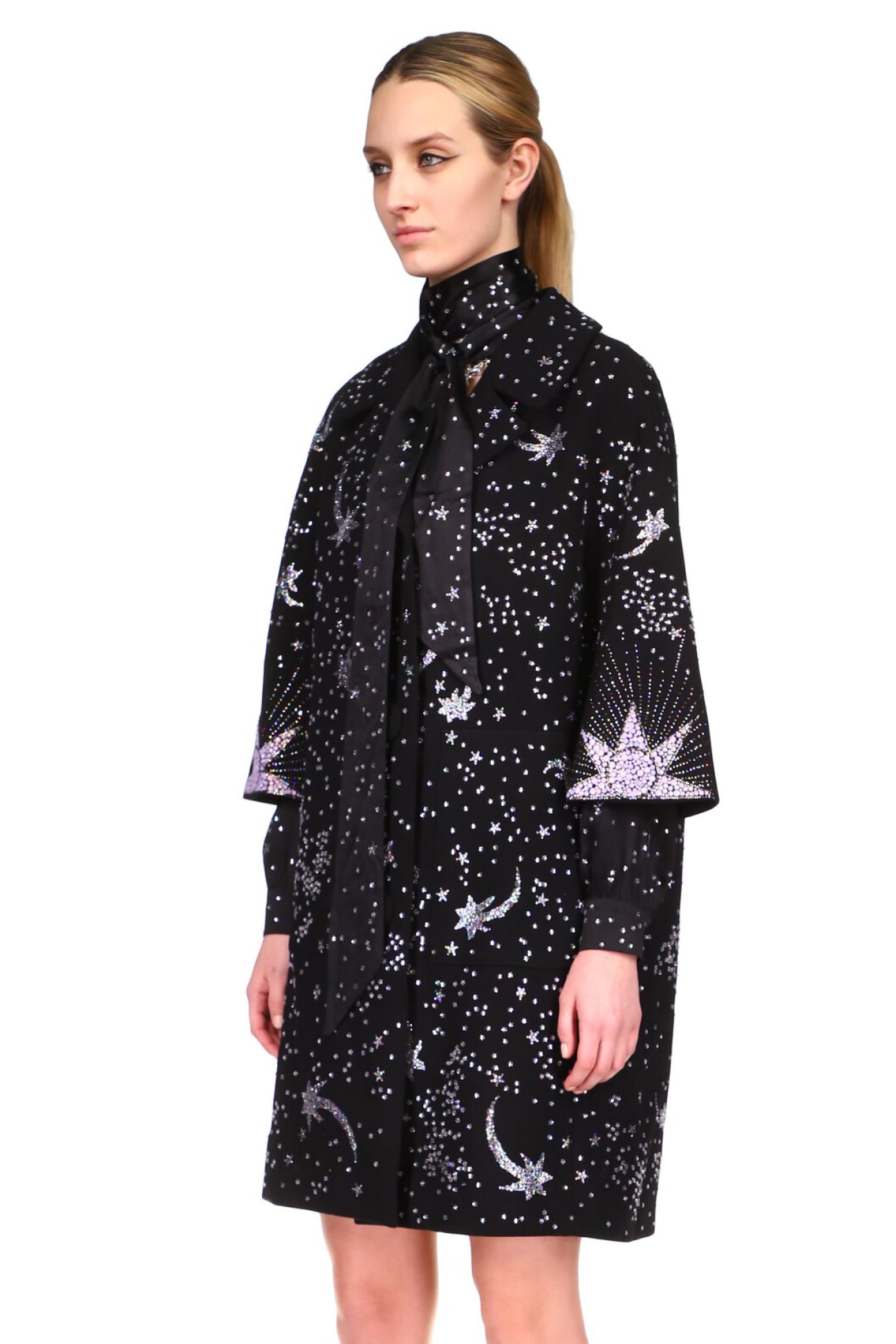 CRYSTAL 'WONDERLAND' PATCH POCKET COAT - COATS - Libertine