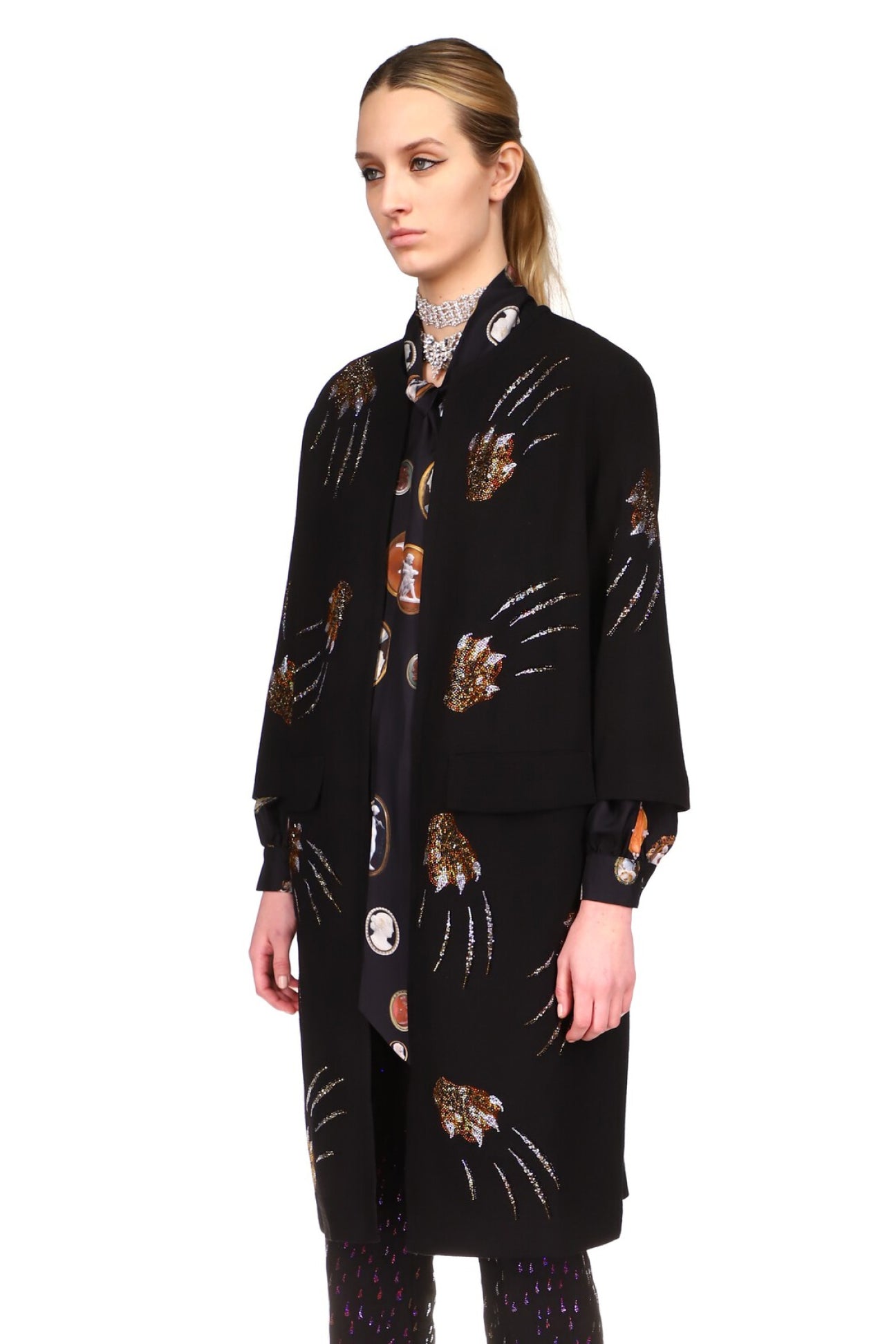 CRYSTAL ‘LEOPARDO' DUSTER COAT - Women's Jackets & Coats - Libertine