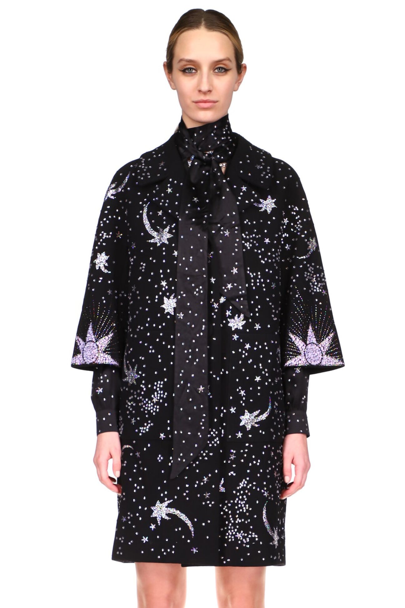 CRYSTAL 'WONDERLAND' PATCH POCKET COAT - COATS - Libertine