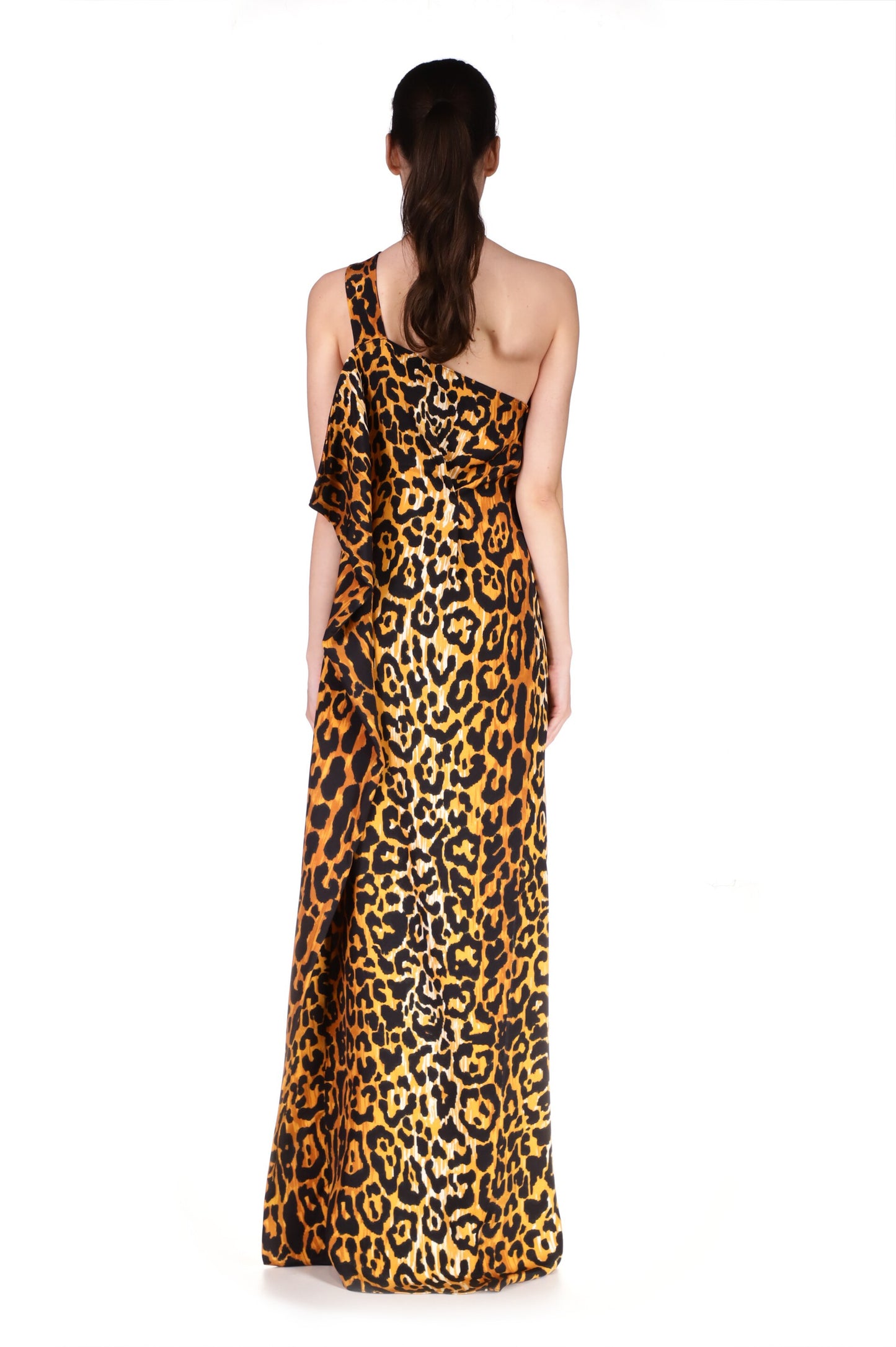 'LEOPARDO' ONE SHOULDER GOWN - DRESSES - Libertine