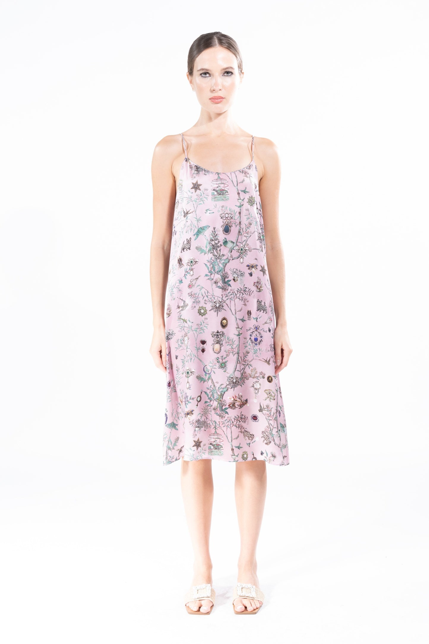 'Pauline De Rothschild' Short Slip Dress - - Libertine