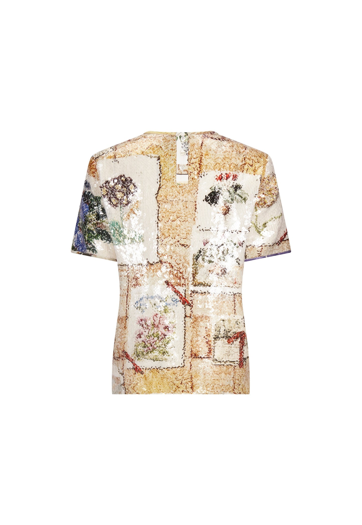 SEQUIN 'COLEFAX' SHORT SLEEVE BLOUSE - - Libertine