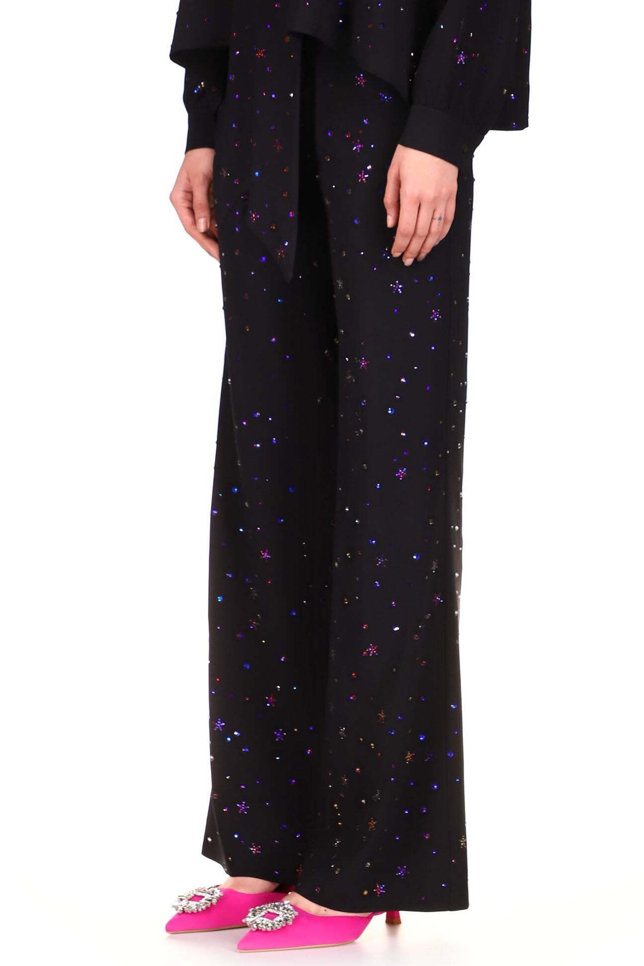 'INFINITE GALAXY' WIDE LEG TROUSERS - PANTS - Libertine