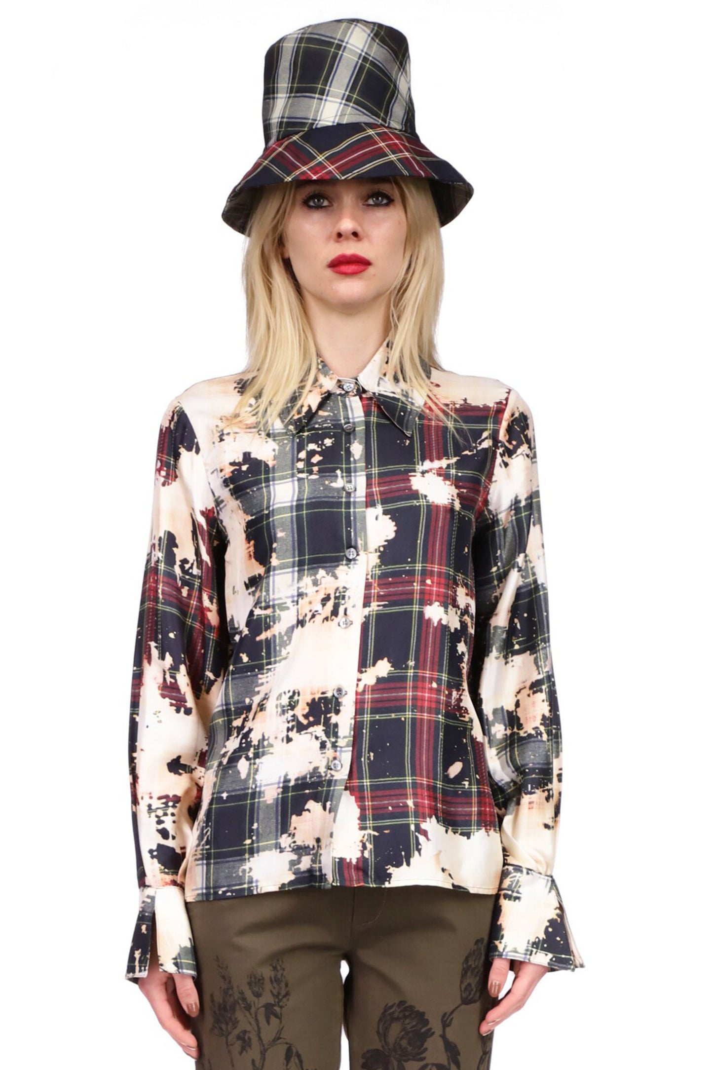 'ALL MODS CON' TUCK SLEEVE BUTTON FRONT SHIRT - SHIRTS - Libertine