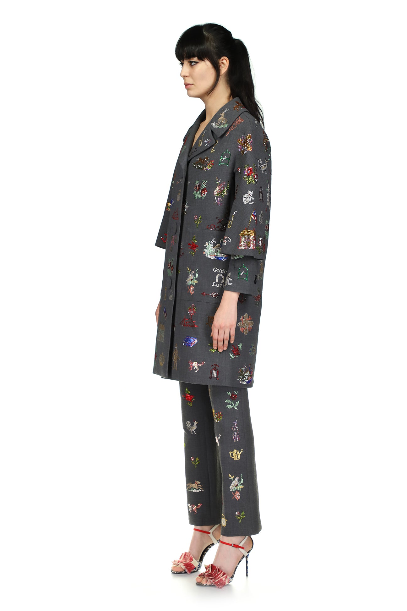 '19th Century Sampler' Patch Pocket Coat - Women's Jackets & Coats - Libertine