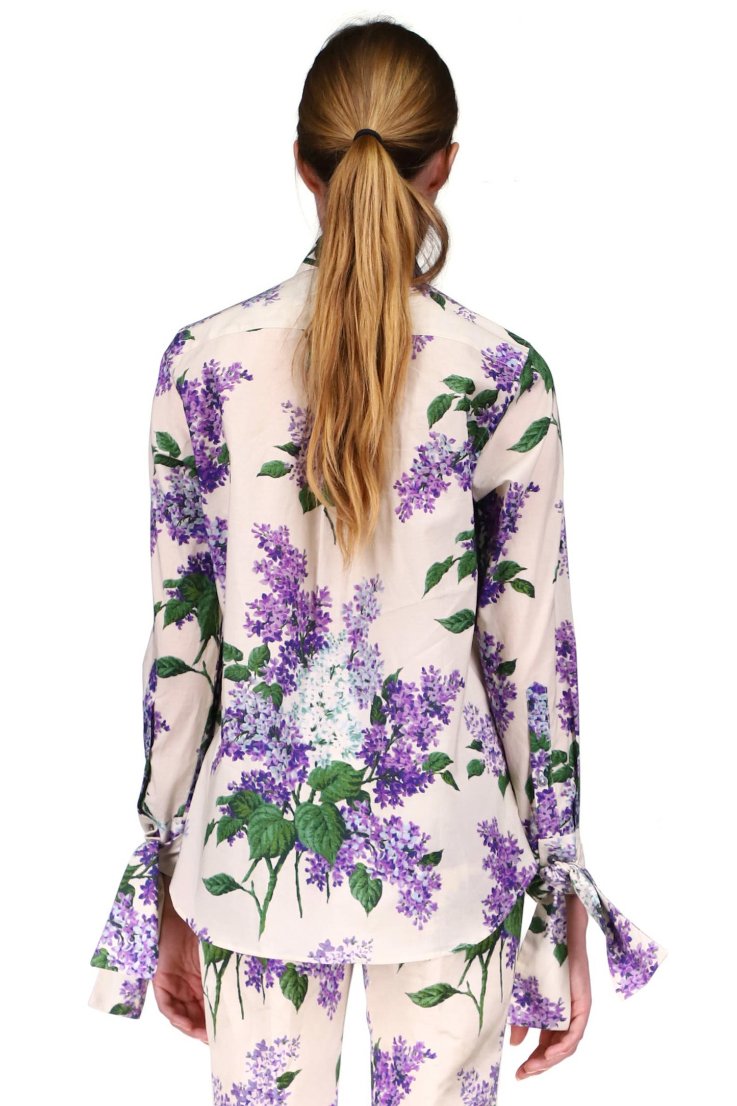 'LILAC GARDEN' RUFFLE FRONT SHIRT - CLASSIC SHIRTS - Libertine