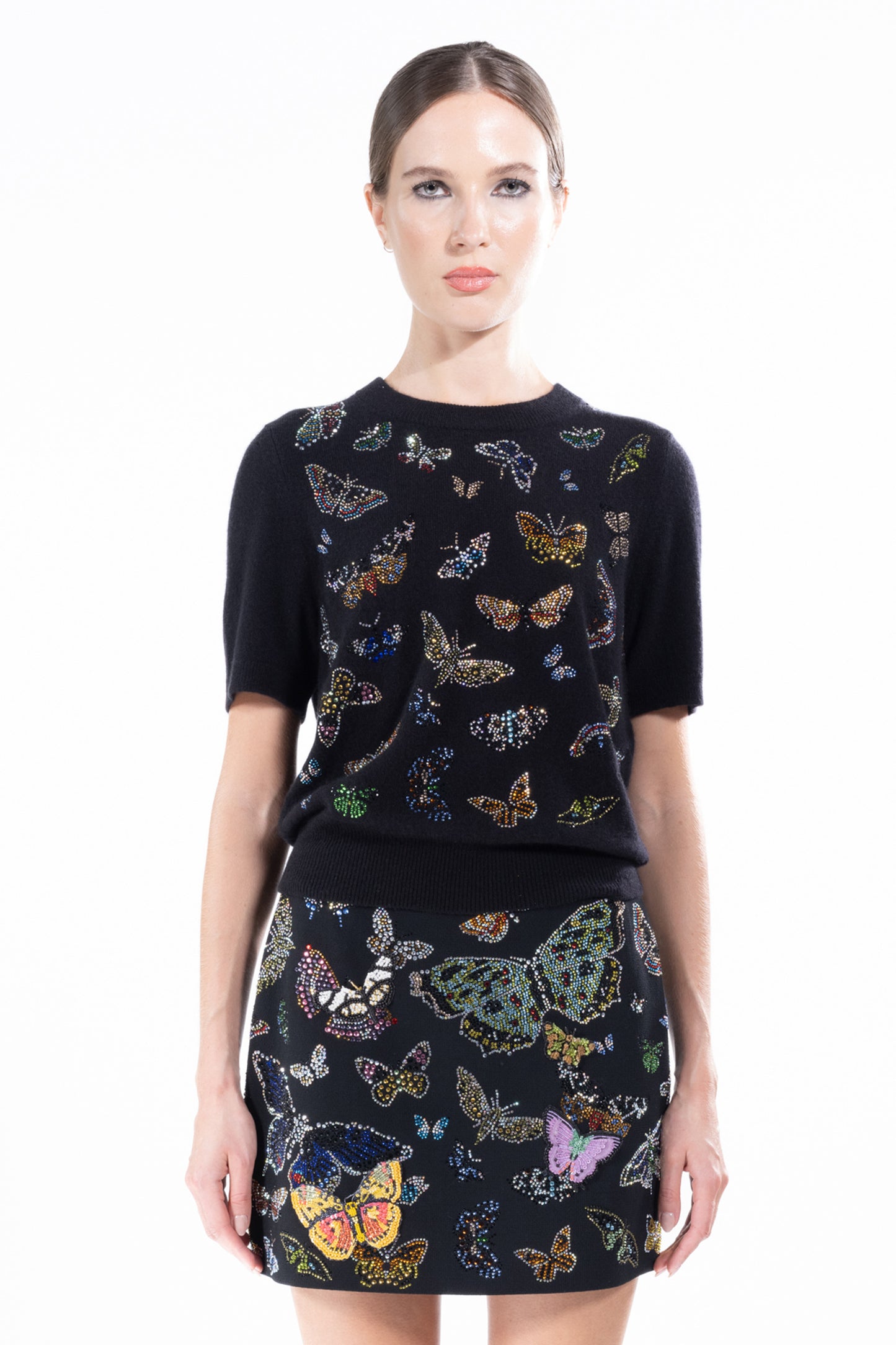 'Millions of Butterflies' Short Sleeve Pullover - - Libertine