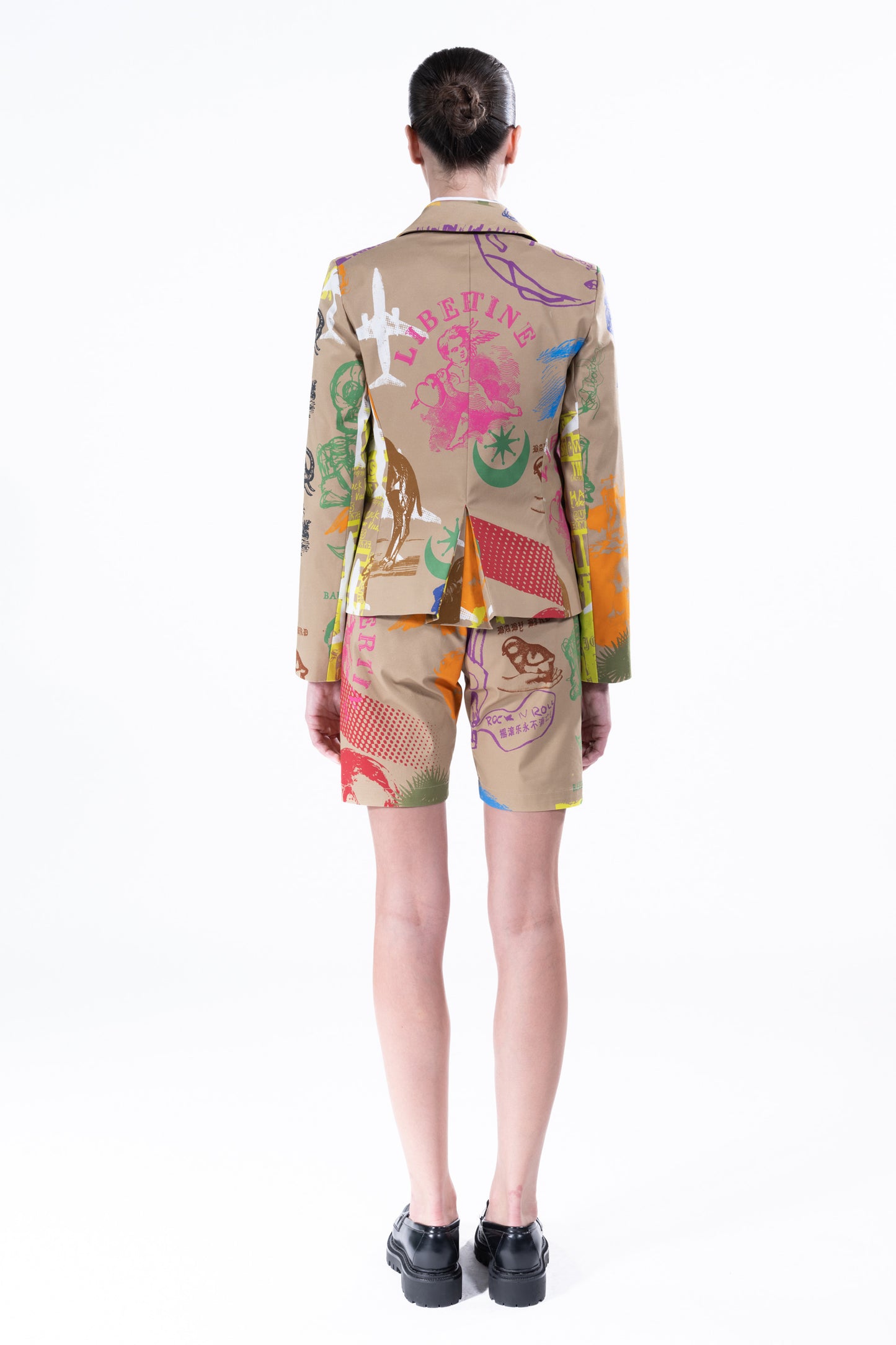 'LIBERTINE SILK SCREENS' L/S SHORT JACKET - BLAZERS - Libertine