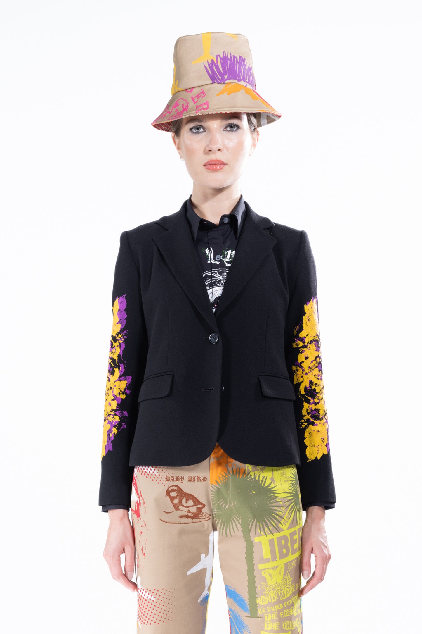 'ASHES TO ASHES' L/S SHORT BLAZER - - Libertine