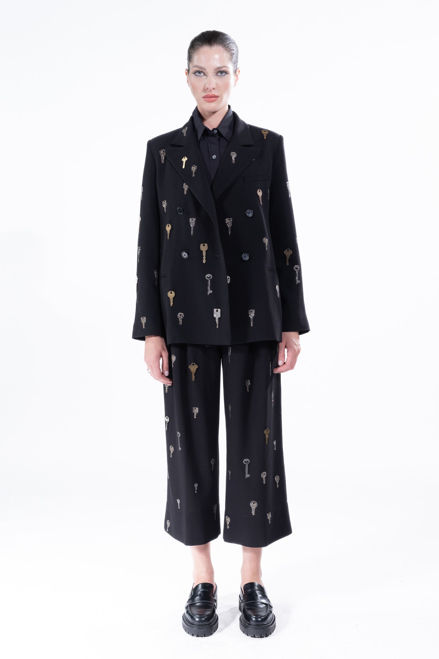 'KEY PARTY' DOUBLE BREASTED BLAZER - - Libertine