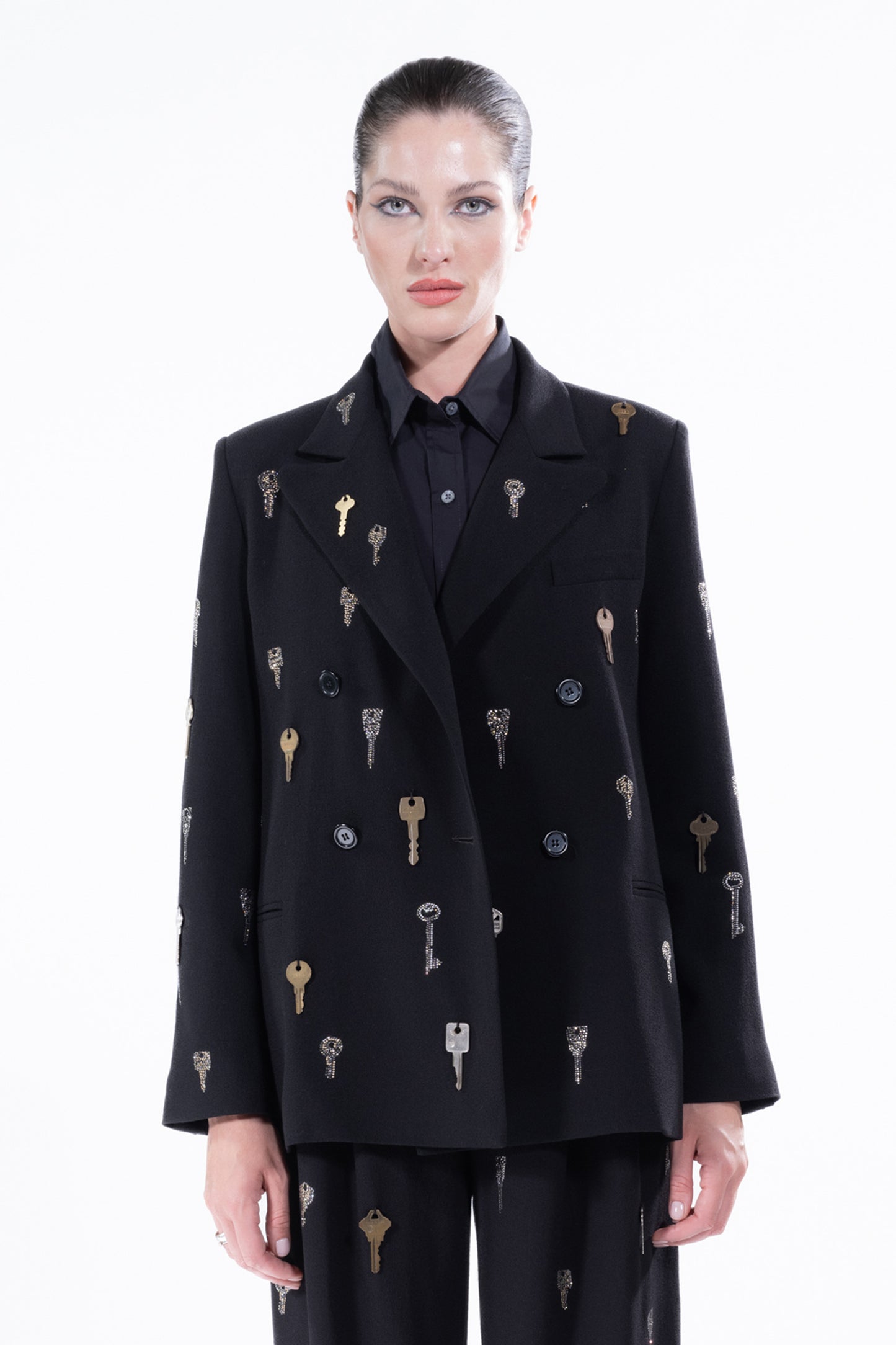 'KEY PARTY' DOUBLE BREASTED BLAZER - - Libertine