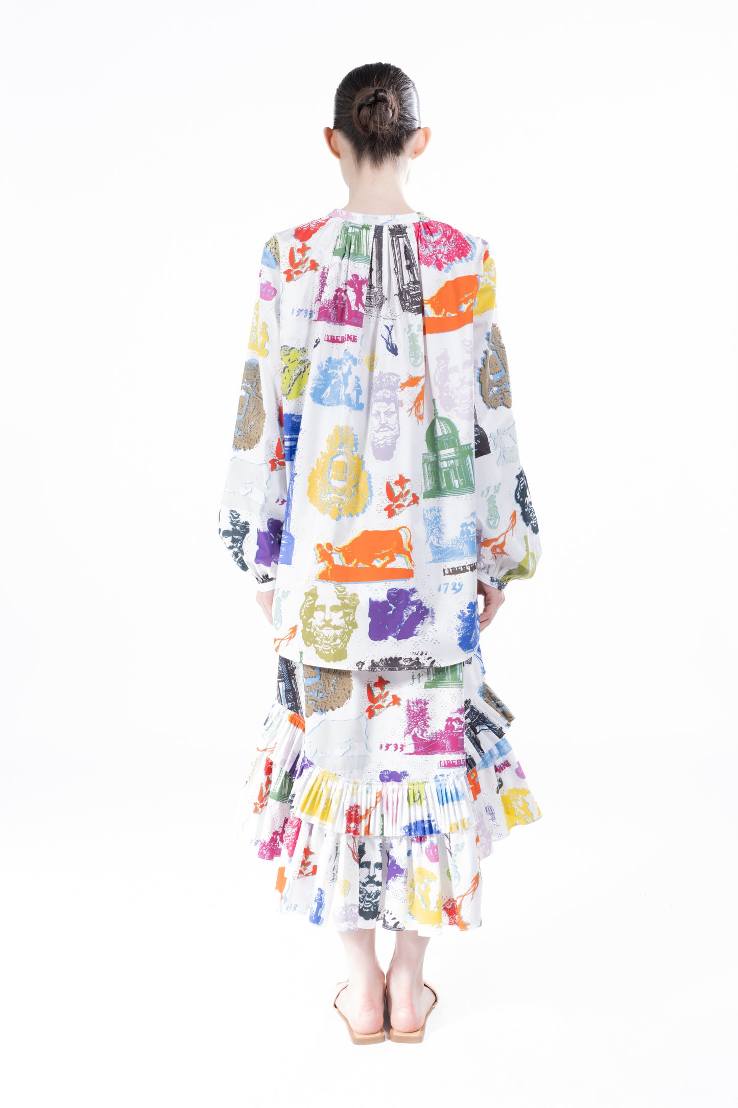 'L'ARC DE LIBERTINE' PUFF SLEEVE TUNIC - - Libertine