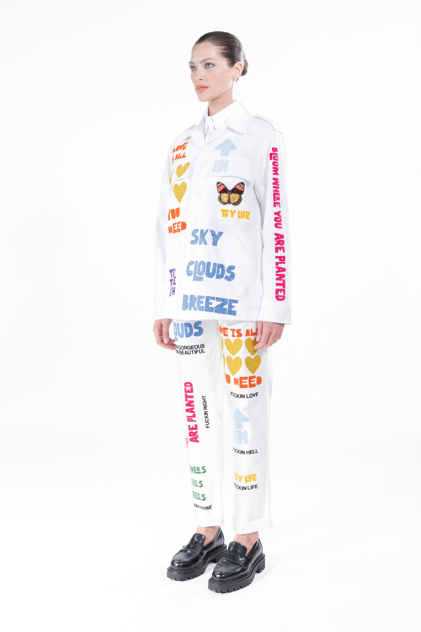 'NUNS THE WORD' SHIRT JACKET - - Libertine