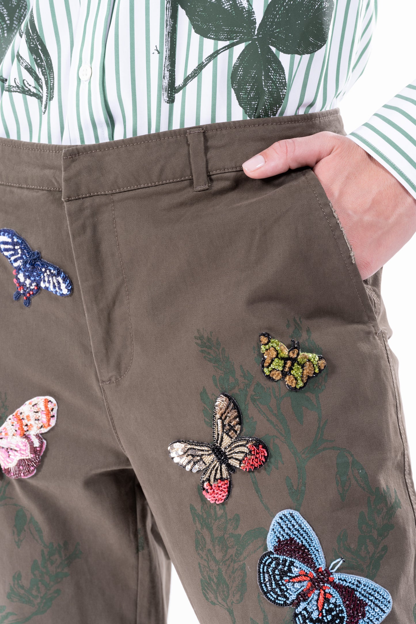 'Millions of Butterflies' Women's Chinos - - Libertine