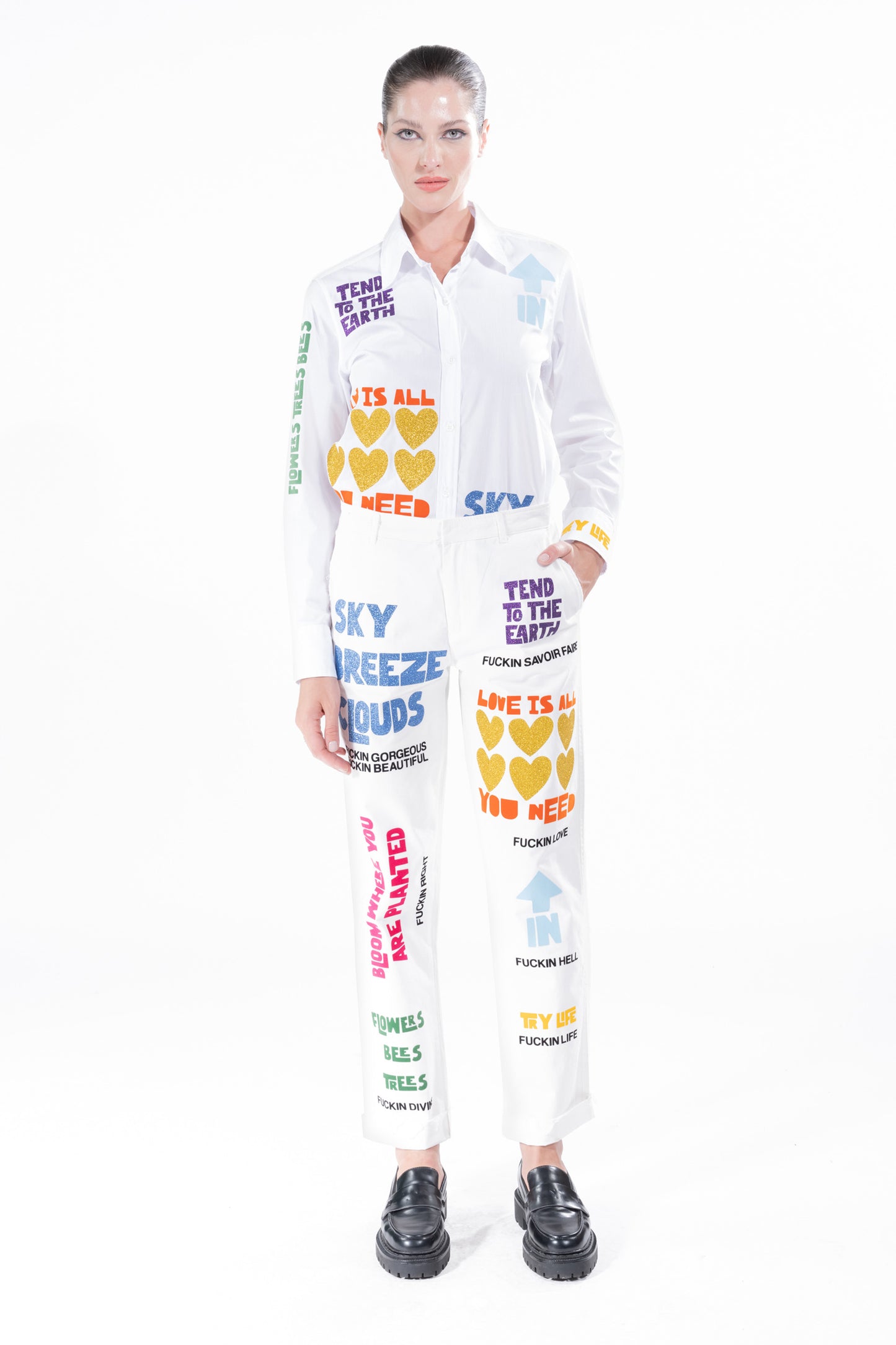 'NUNS THE WORD' WOMEN'S CHINOS - - Libertine