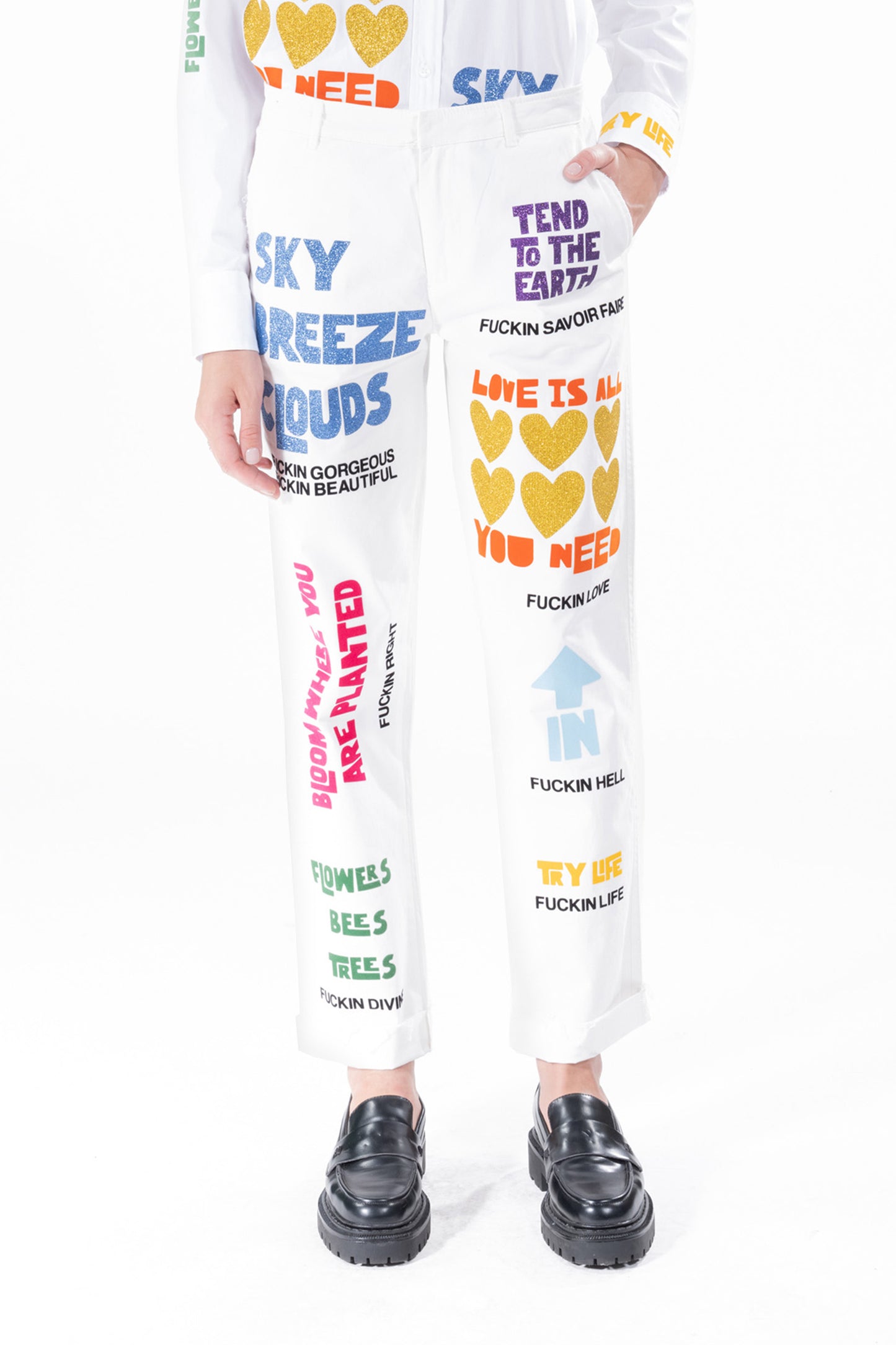 'NUNS THE WORD' WOMEN'S CHINOS - - Libertine