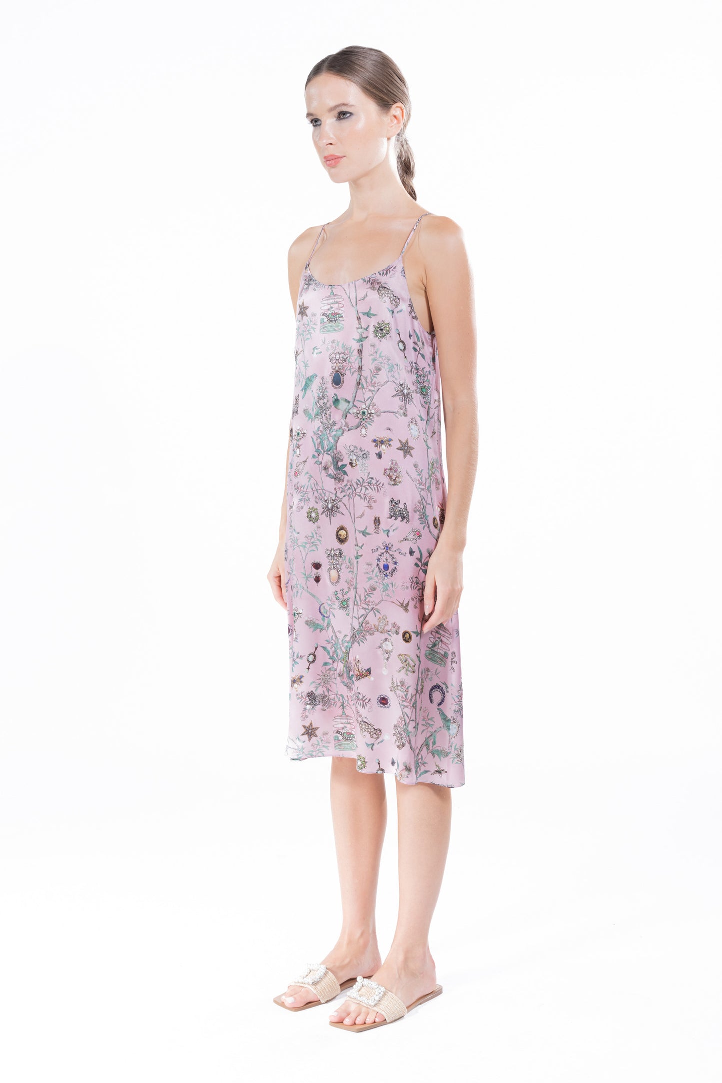 'Pauline De Rothschild' Short Slip Dress - - Libertine