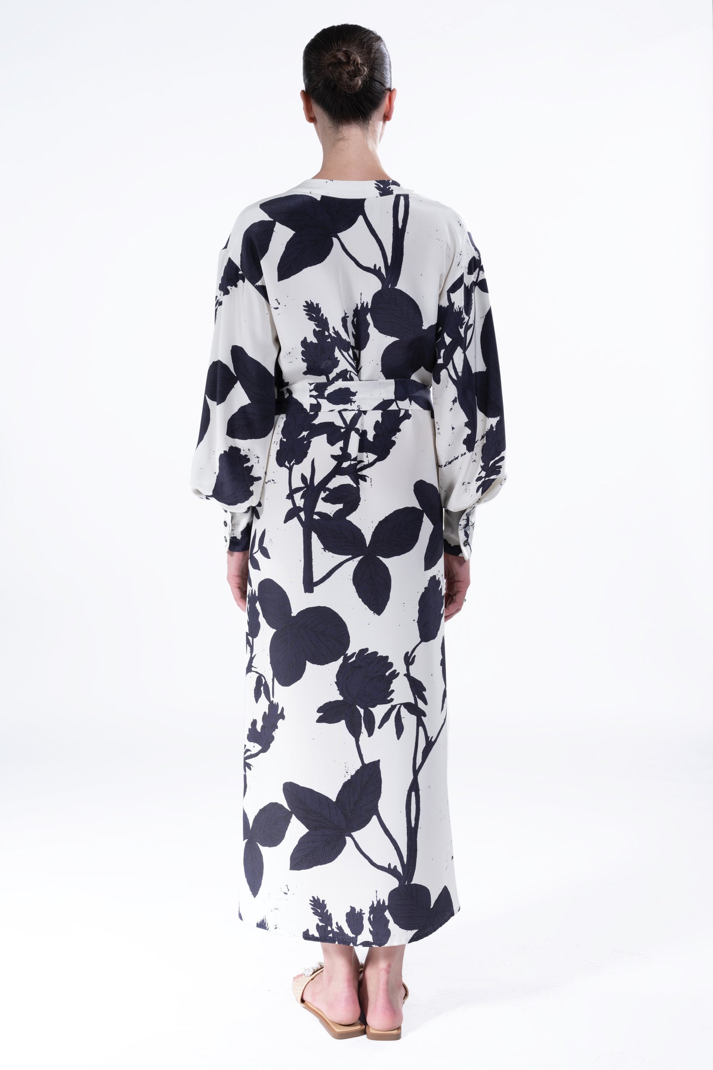 'CYANOTYPES' ROBE DRESS - - Libertine