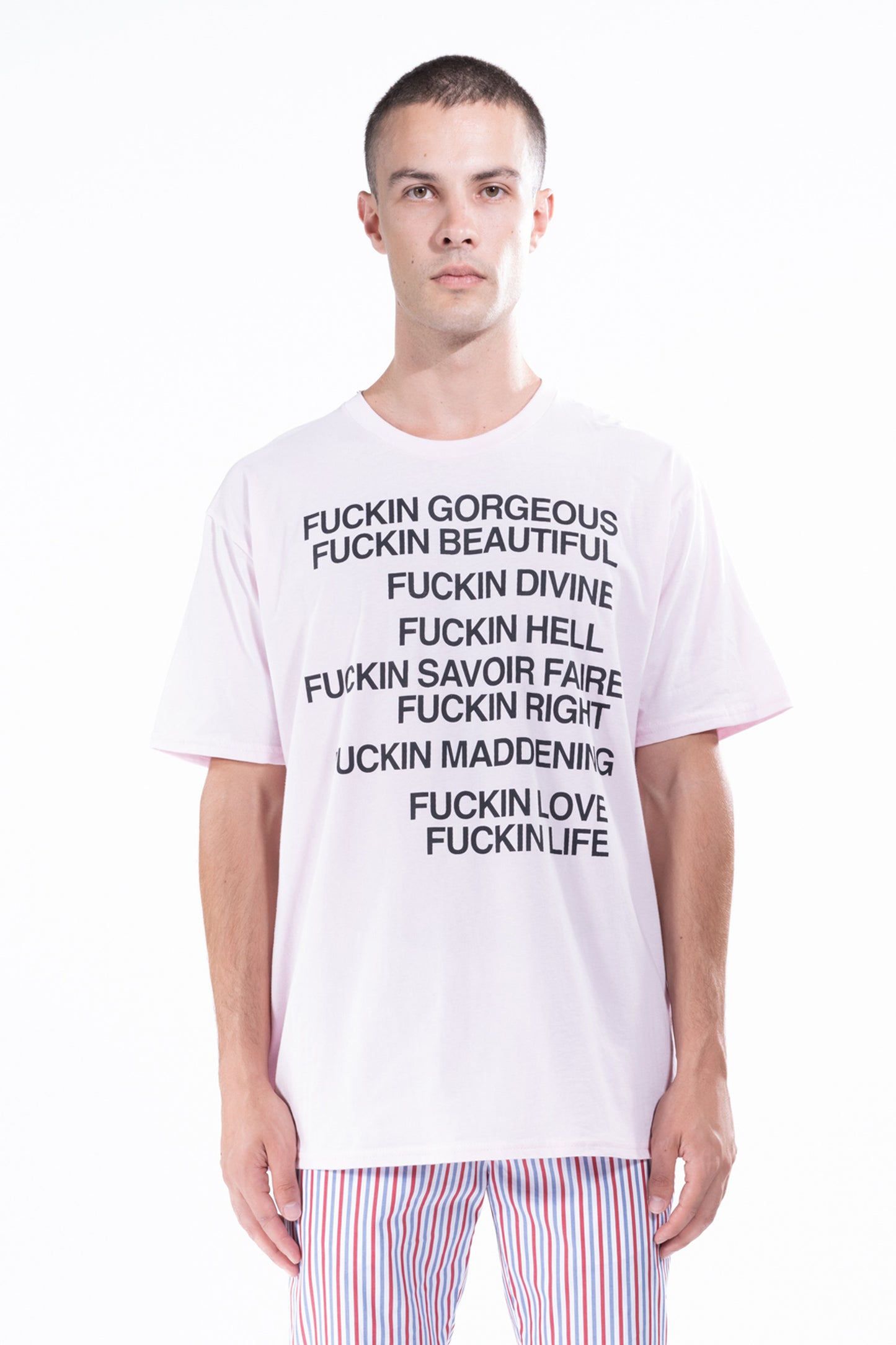 'FCKN GORG' PINK T SHIRT - - Libertine