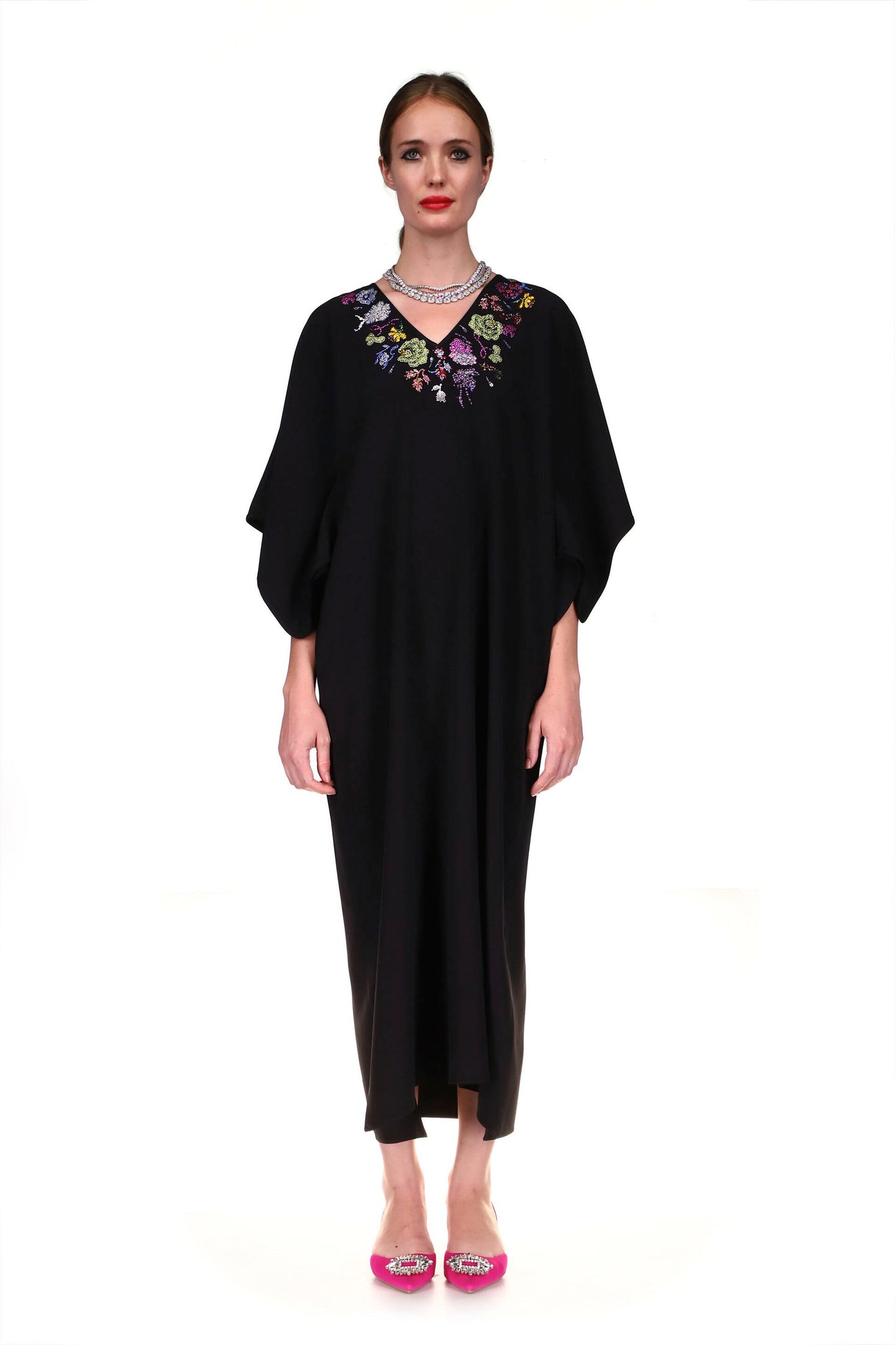 'MILLE FLEUR' KAFTAN DRESS - DRESSES - Libertine