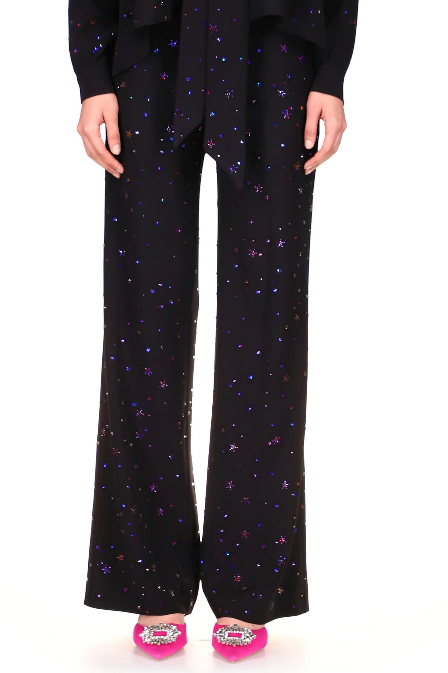 'INFINITE GALAXY' WIDE LEG TROUSERS - PANTS - Libertine