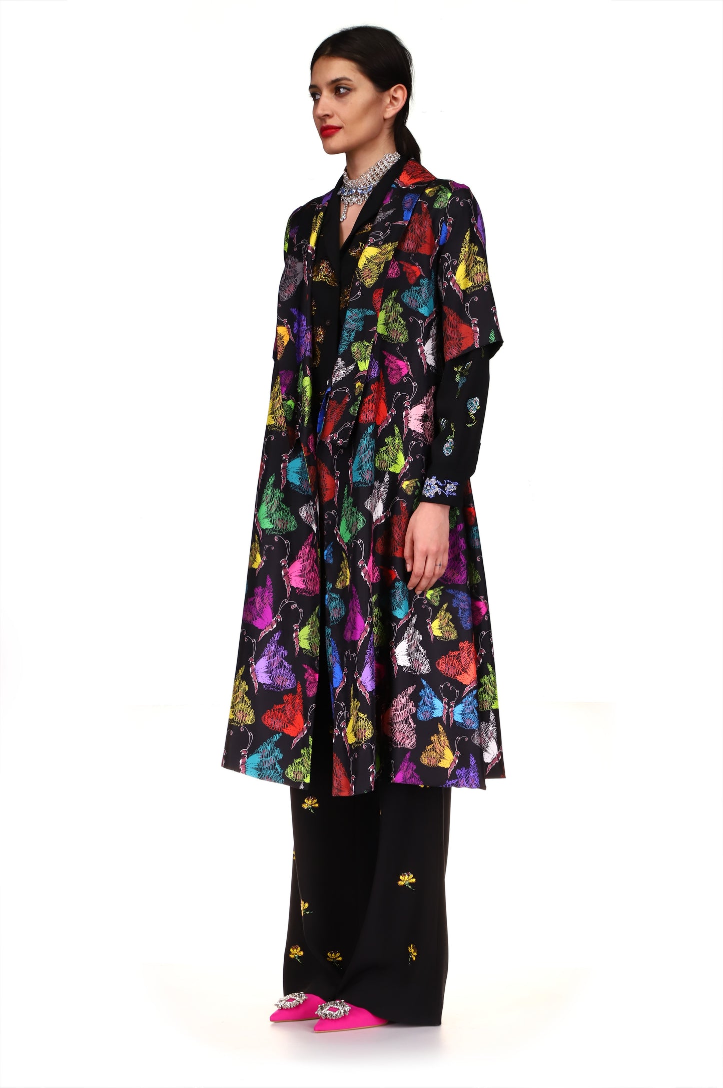 'MILLE PAPILLONS' S/S WRAP DRESS - DRESSES - Libertine