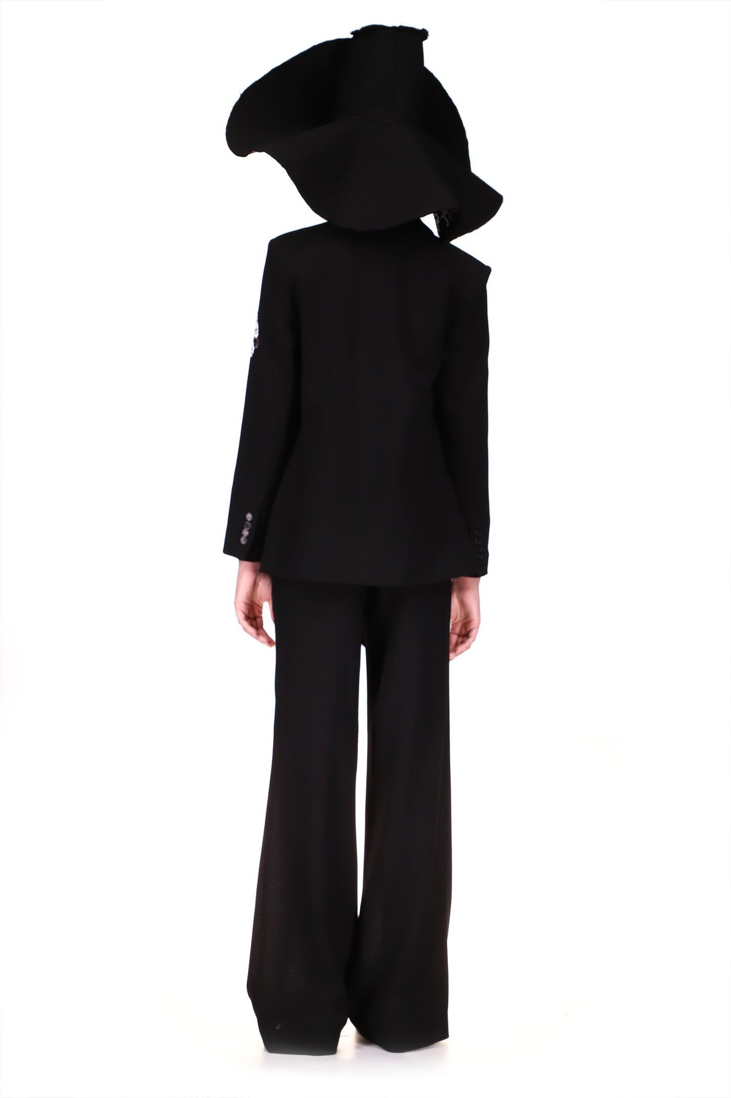 'WHITE FLOWER' DOUBLE BREASTED JACKET - BLAZERS - Libertine