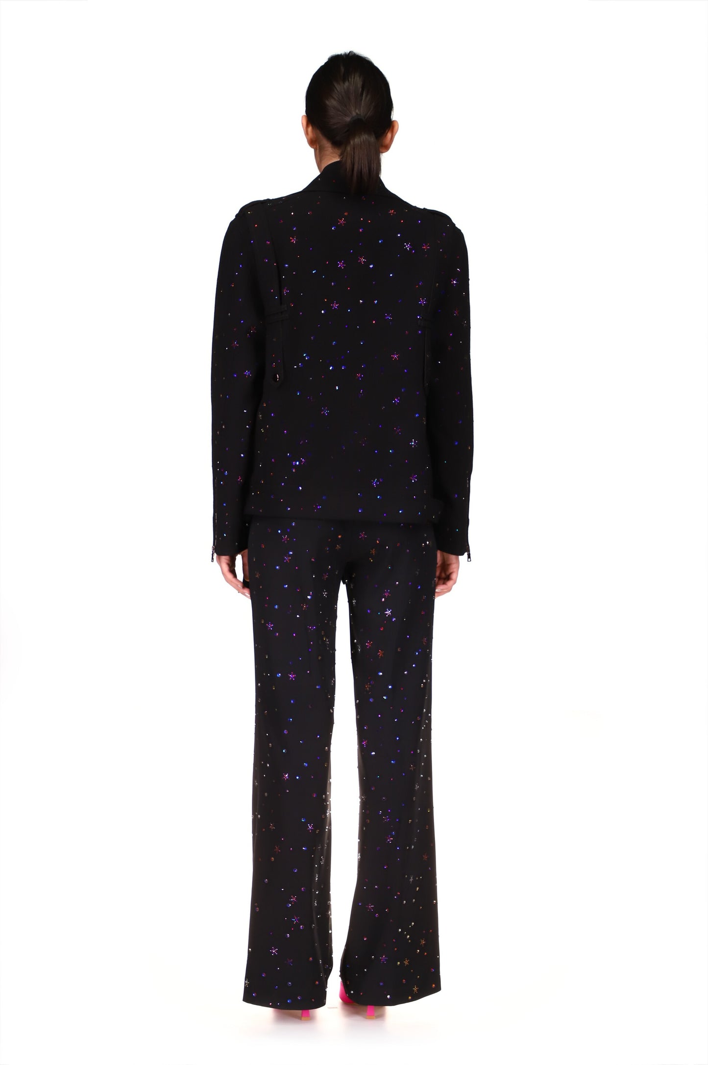 'INFINITE GALAXY' LONG MOTORCYCLE JACKET - BLAZERS - Libertine