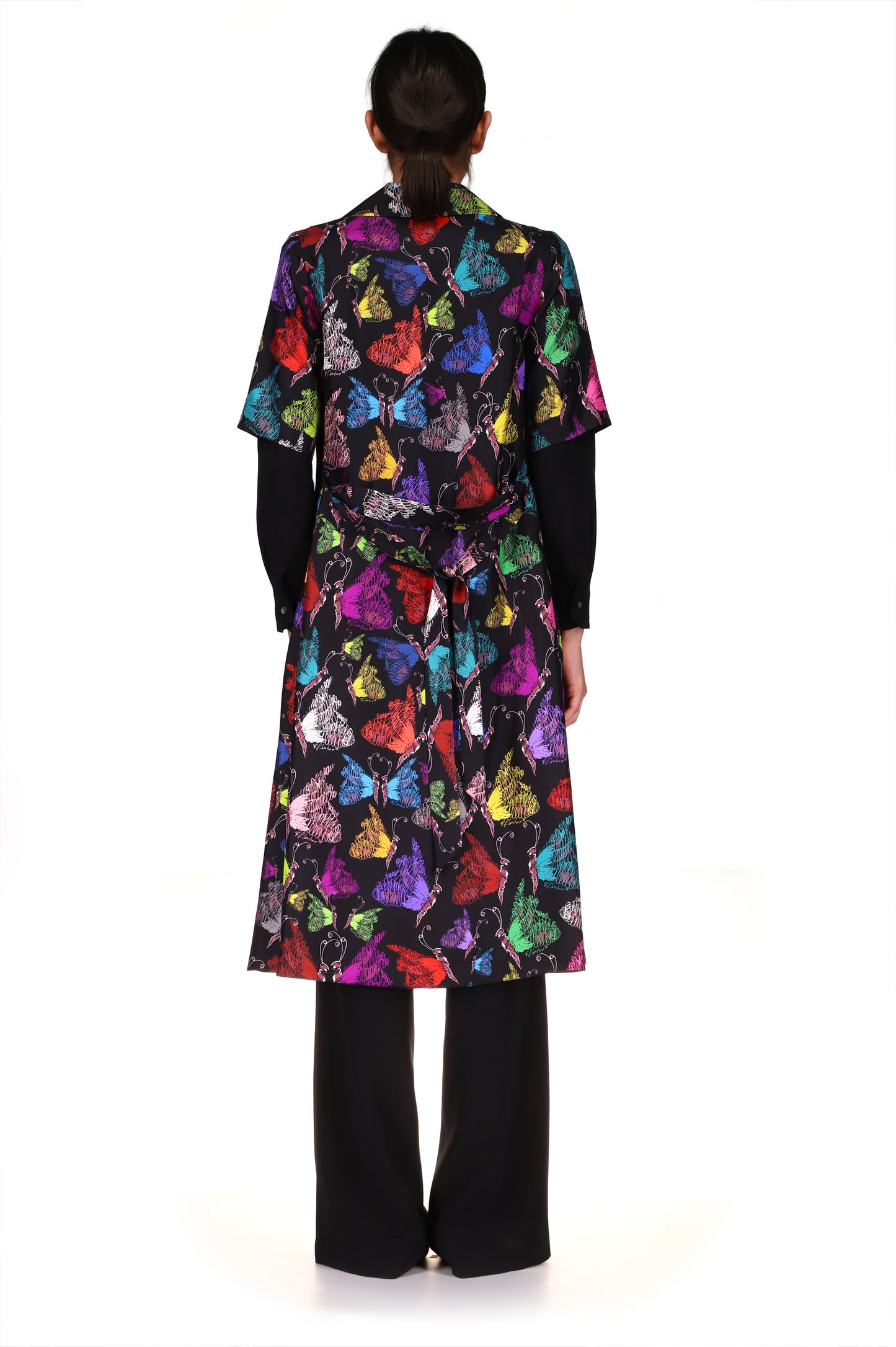 'MILLE PAPILLONS' S/S WRAP DRESS - DRESSES - Libertine